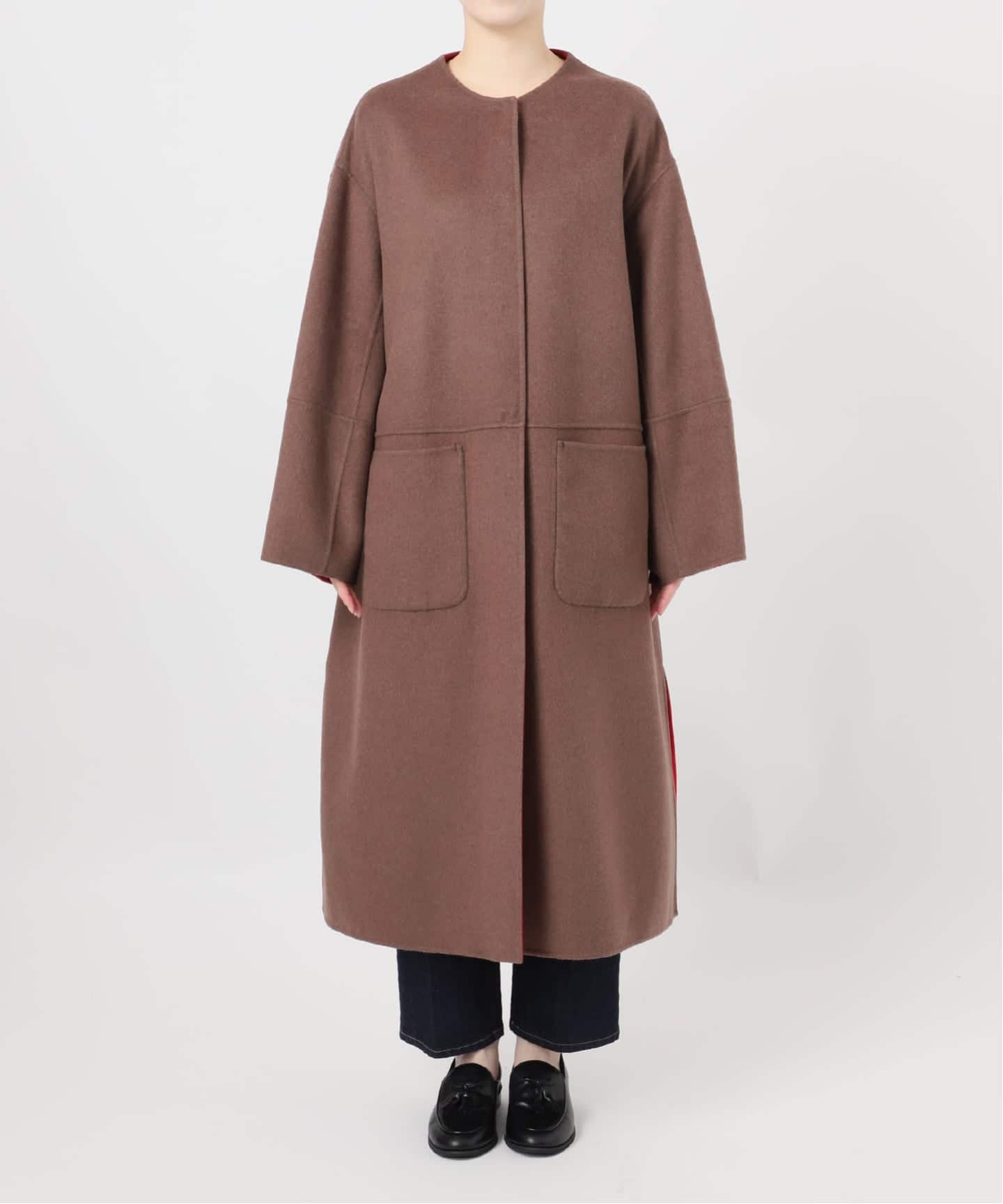 追加》S120ブレンドリバーシブルコート（ノーカラーコート）｜B.C