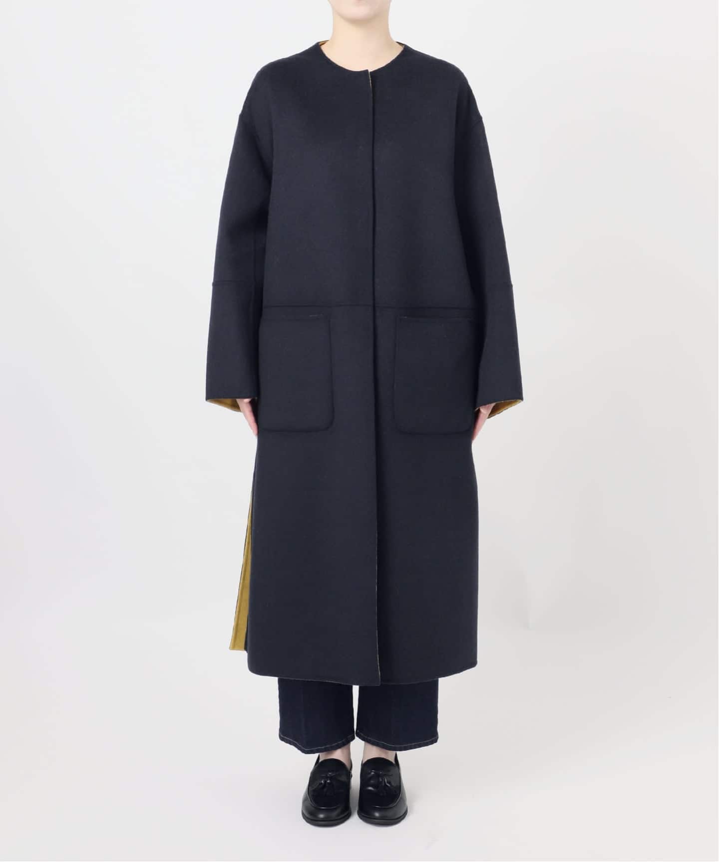 追加》S120ブレンドリバーシブルコート（ノーカラーコート）｜B.C