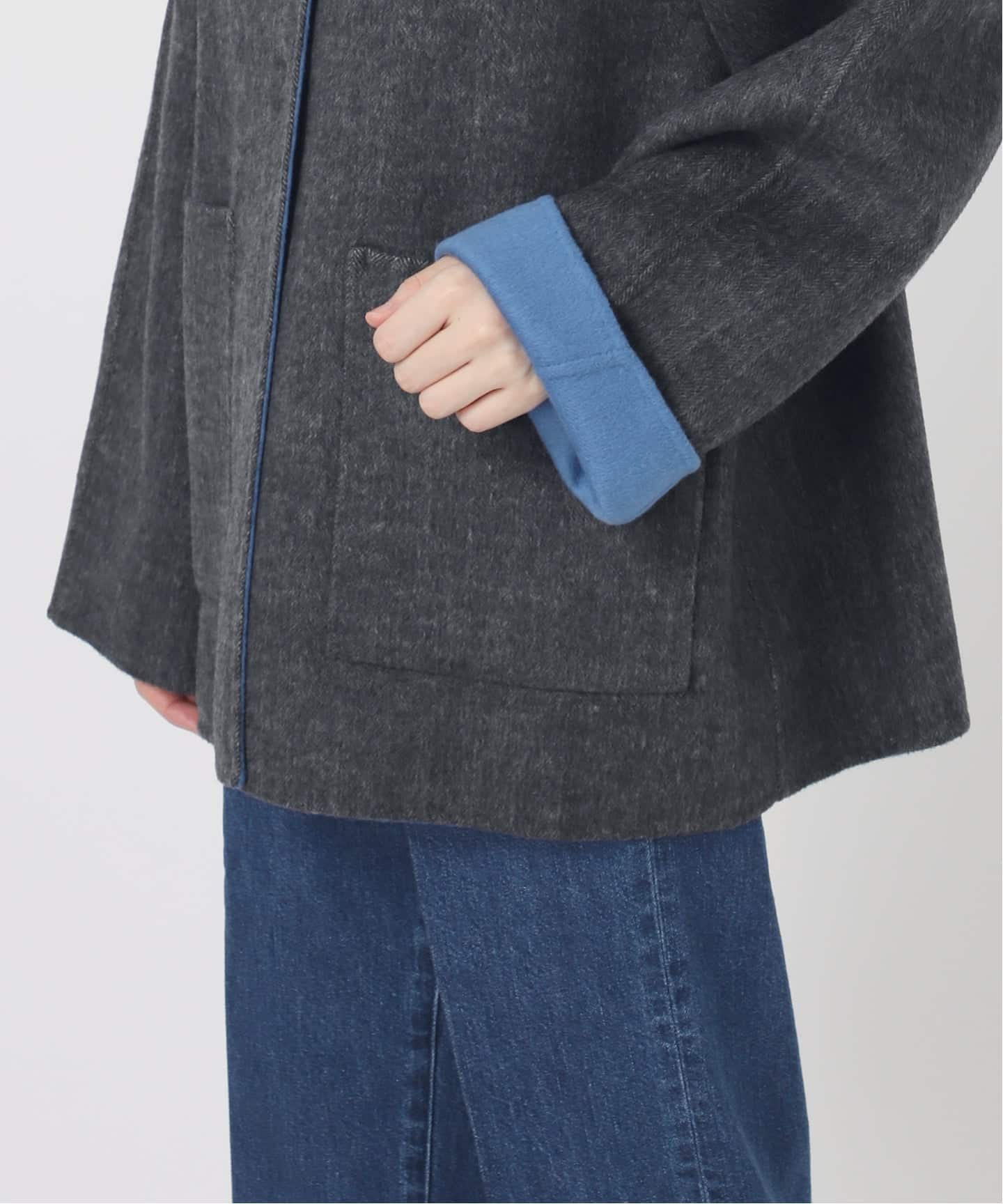 ベーゼストック　リバーシブルショートコート ベーゼストック リバーシブルショートコート B.C STOCK｜S120ブレンド