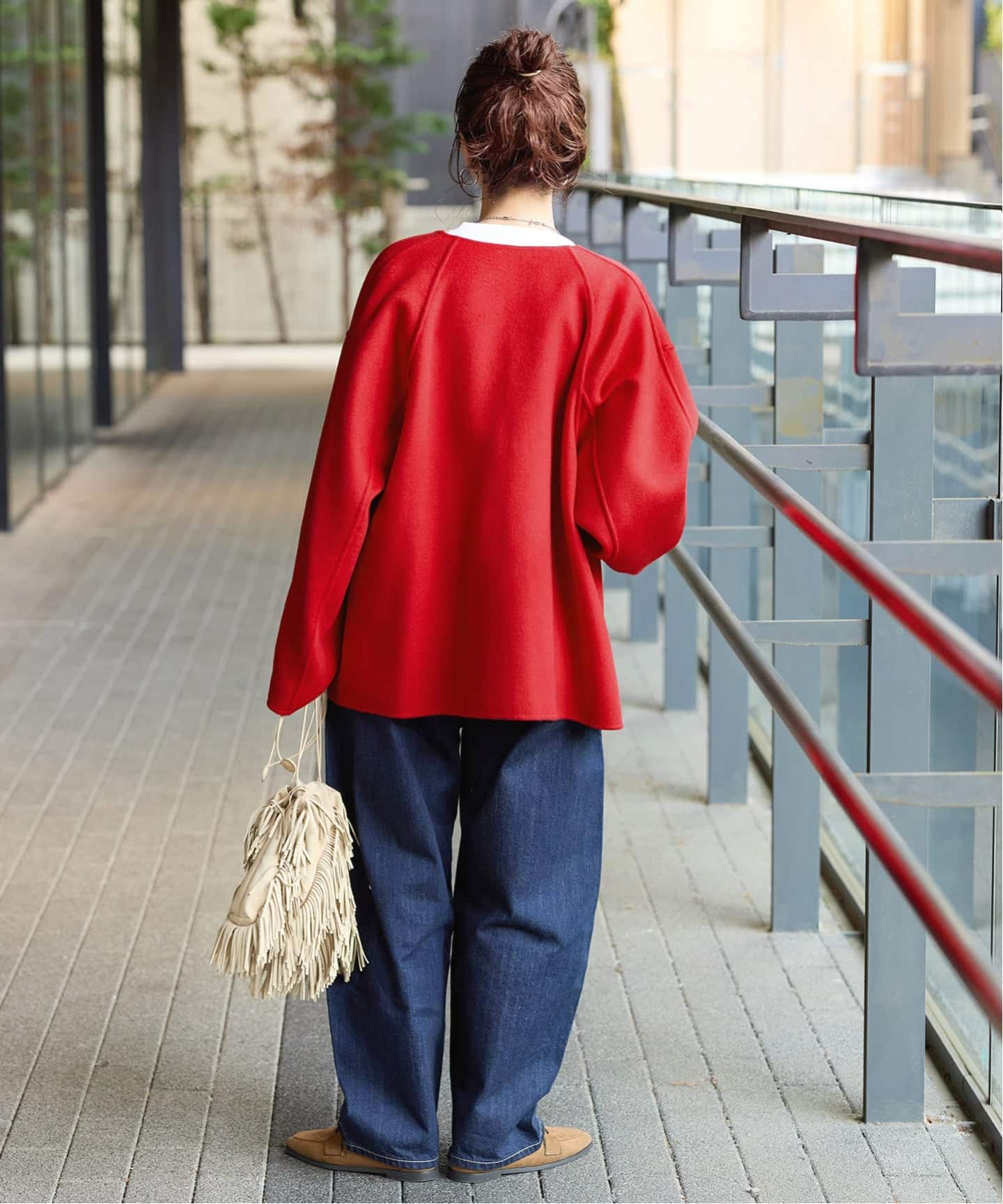 追加》S120ブレンドショート丈リバーシブルコート（ノーカラーコート