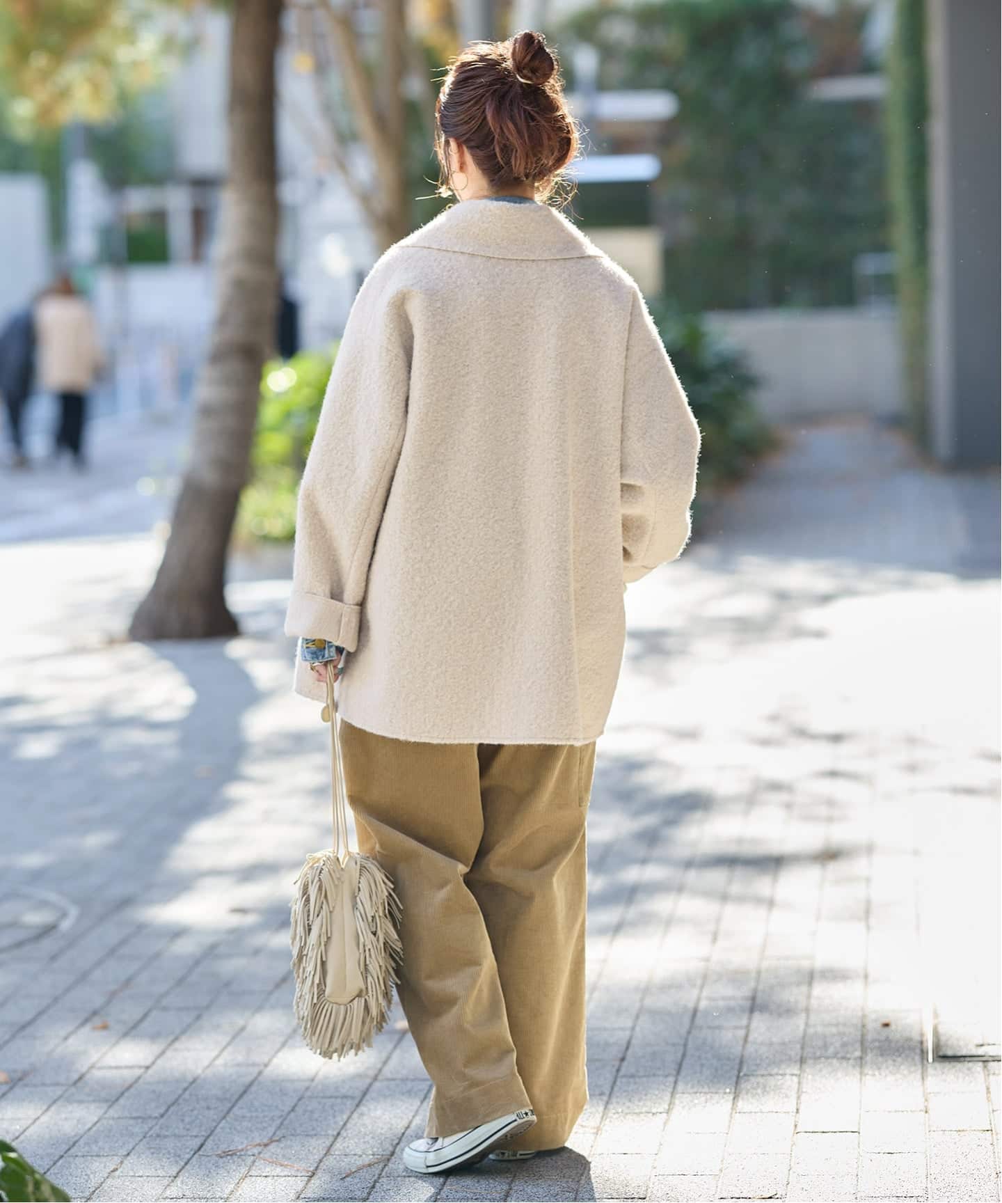 ブークレージャージ着流しコート（その他ブルゾン／アウター）｜B.C