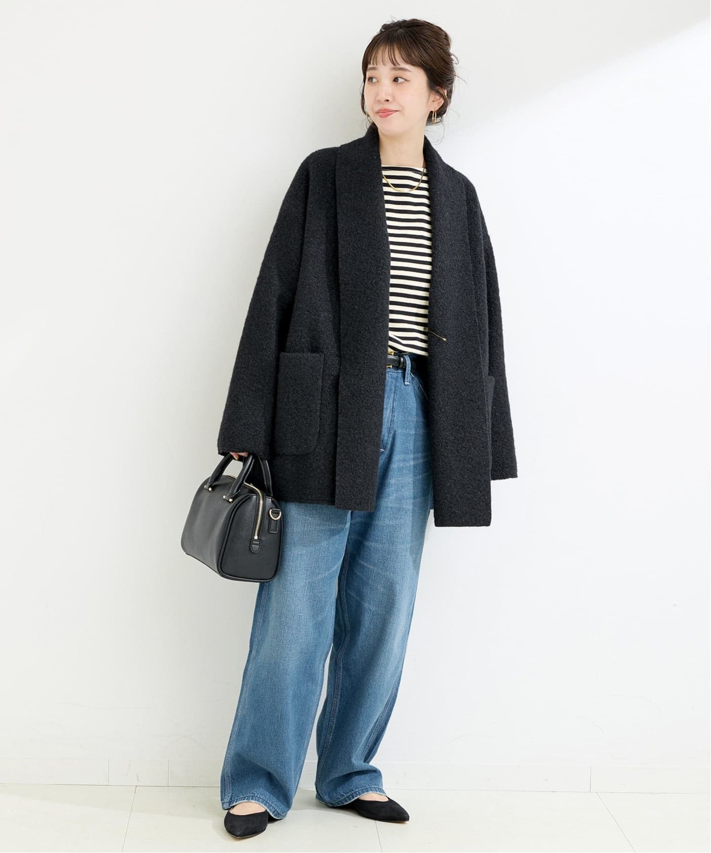 追加》ブークレージャージ着流しコート（その他ブルゾン／アウター