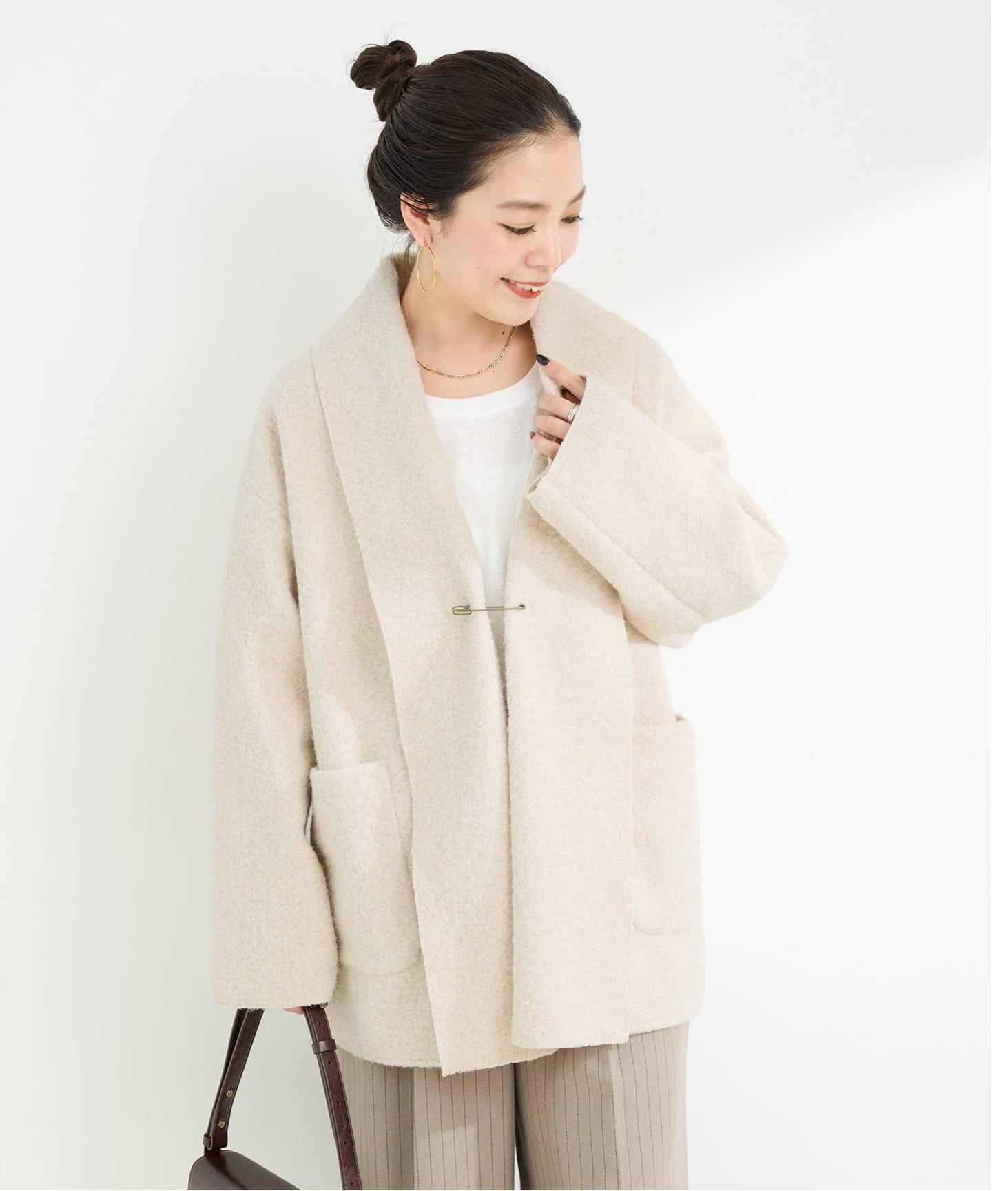 追加》ブークレージャージ着流しコート（その他ブルゾン／アウター