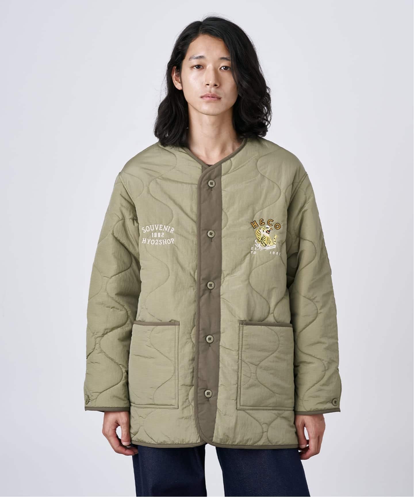 HYO-HYO リップストップナイロン キルティングブルゾン（中綿