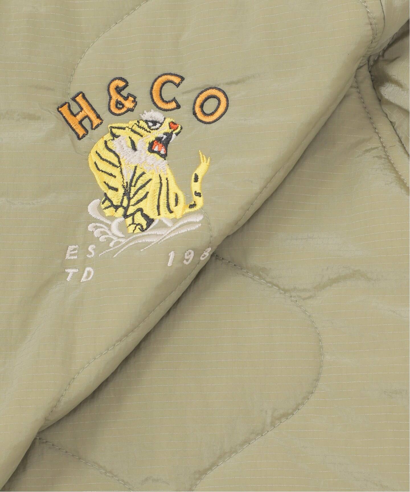 追加》HYO-HYO リップストップナイロン キルティングブルゾン（中綿