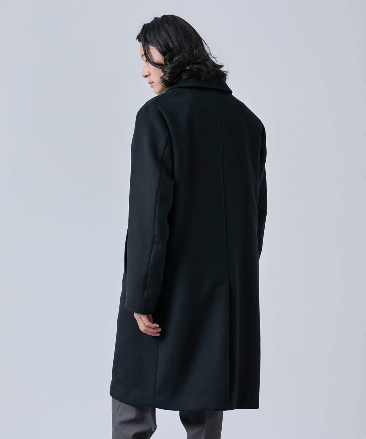 ウールメルトンバルマカーンコート（ステンカラーコート）｜B.C STOCK