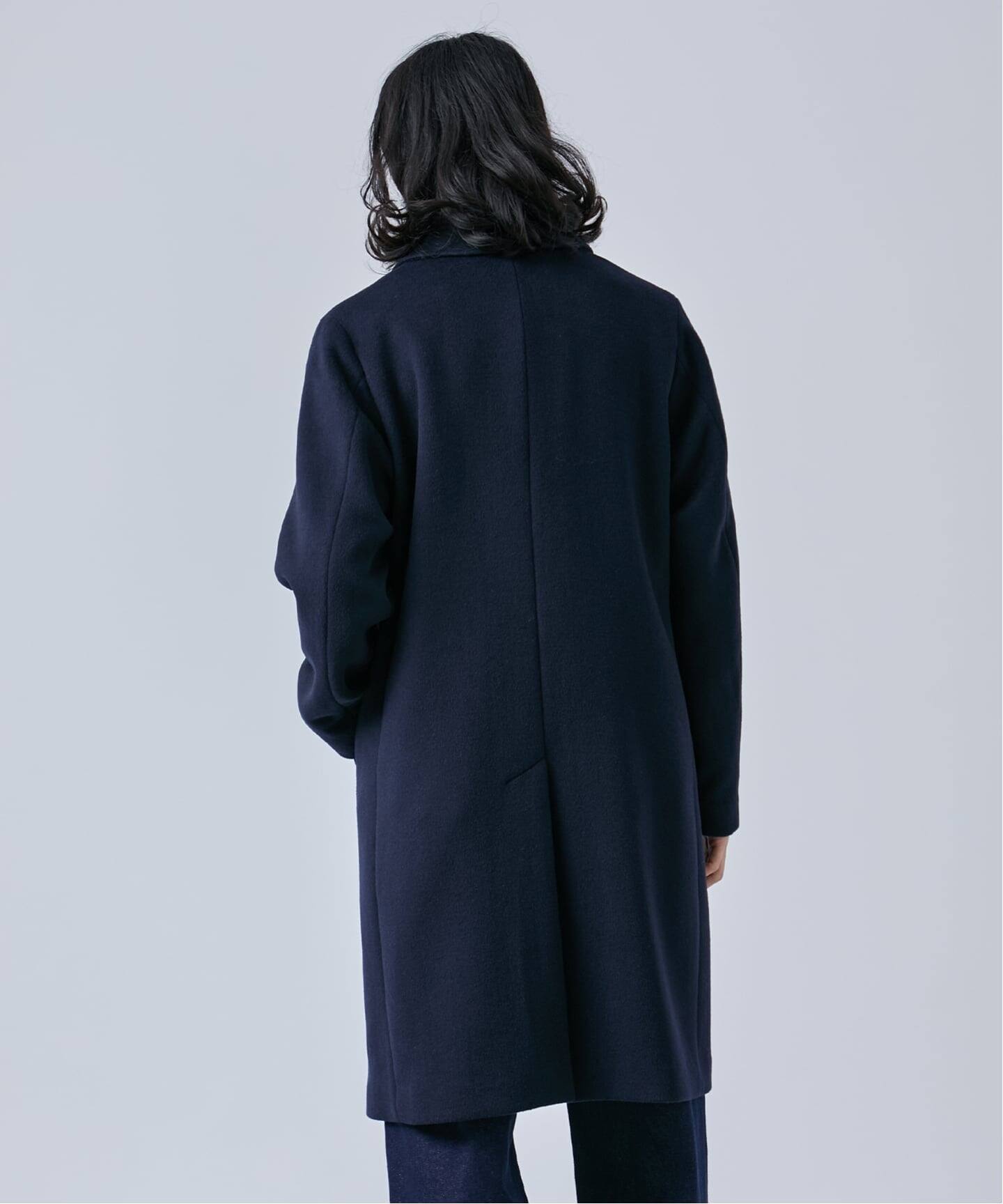 ウールメルトンバルマカーンコート（ステンカラーコート）｜B.C STOCK