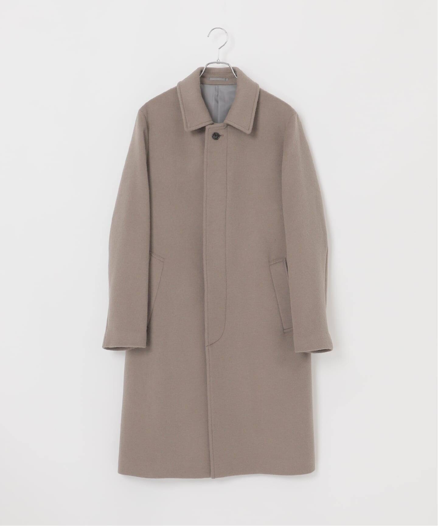 ウールメルトンバルマカーンコート（ステンカラーコート）｜B.C STOCK