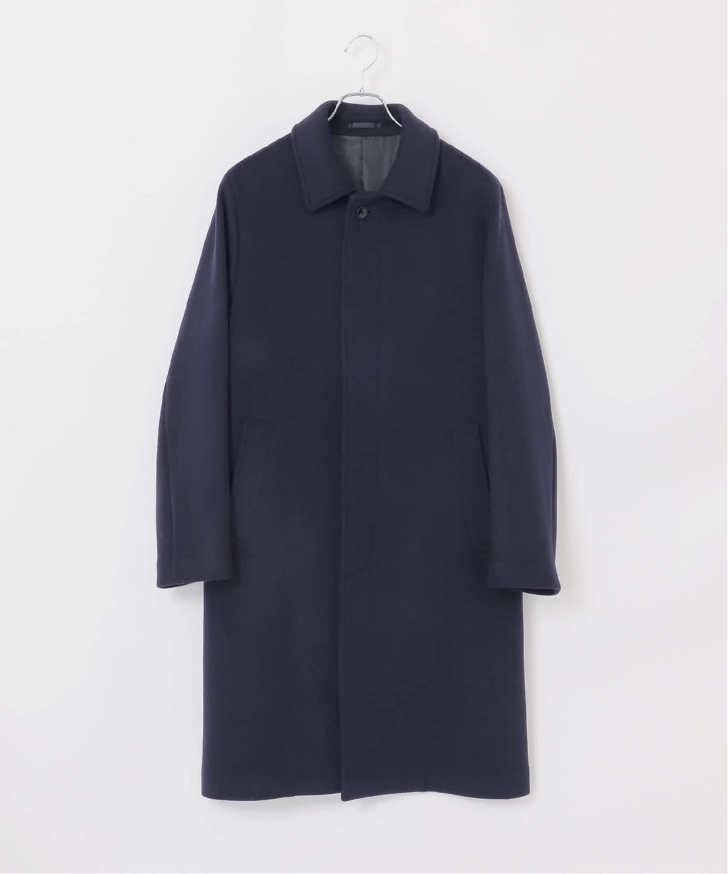 ウールメルトンバルマカーンコート（ステンカラーコート）｜B.C STOCK