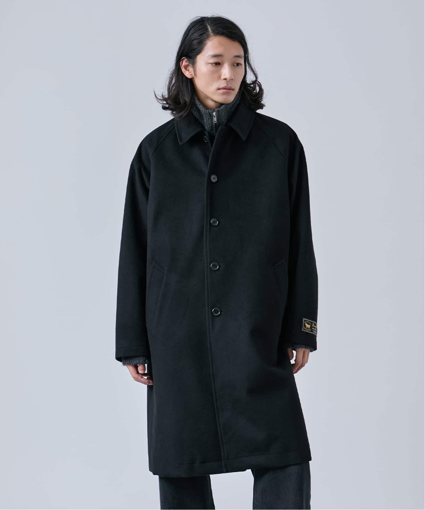 タスマニアウール ウインドシャット ステンカラーコート（ステンカラー