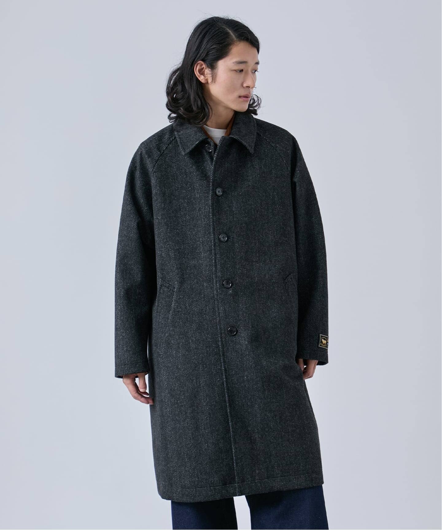 タスマニアウール ウインドシャット ステンカラーコート（ステンカラー