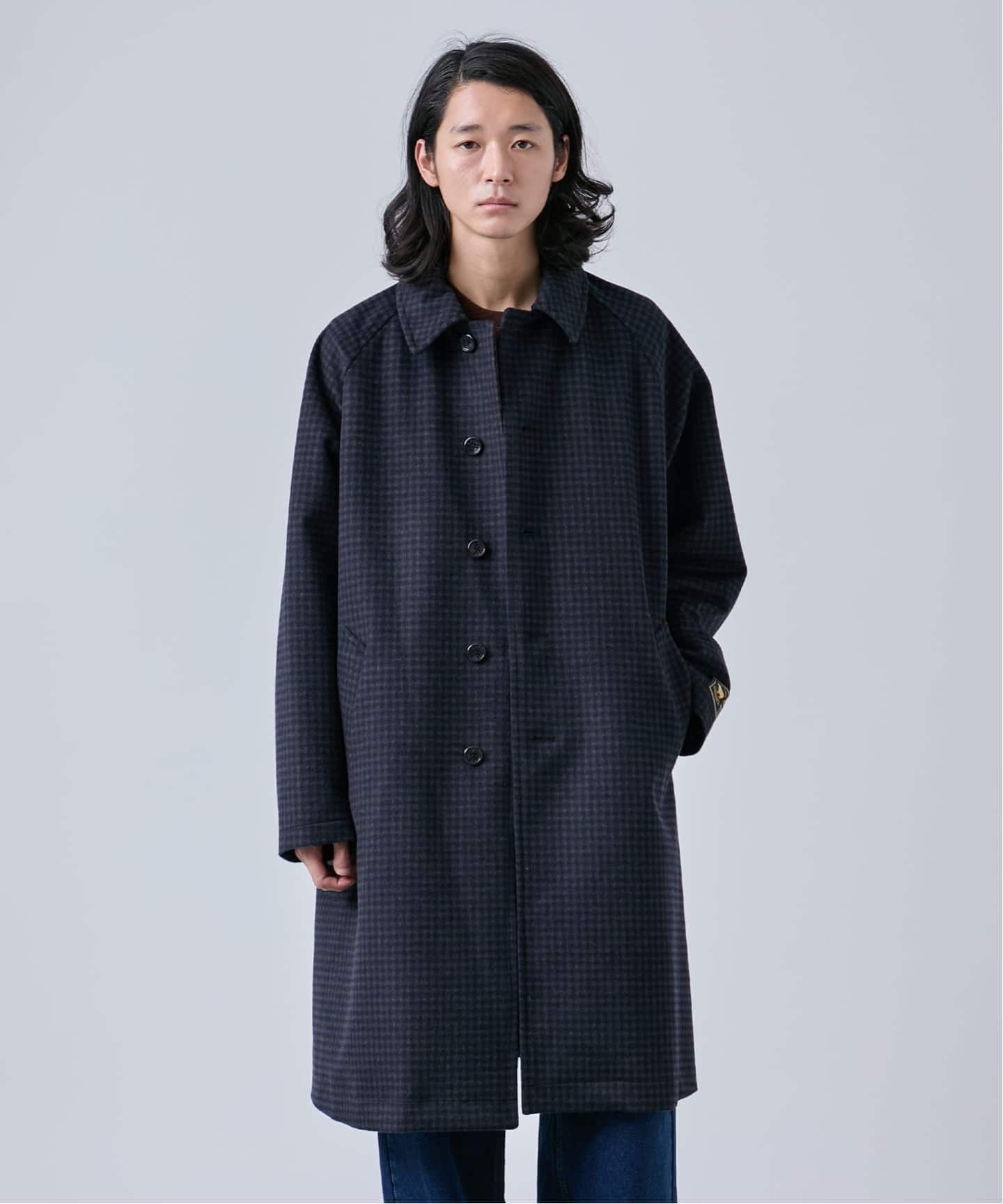 タスマニアウール ウインドシャット ステンカラーコート（ステンカラー