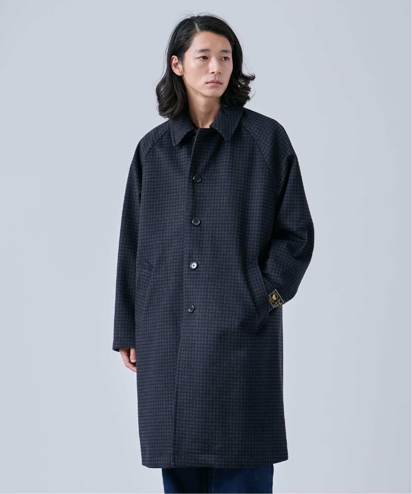 タスマニアウール ウインドシャット ステンカラーコート（ステンカラー