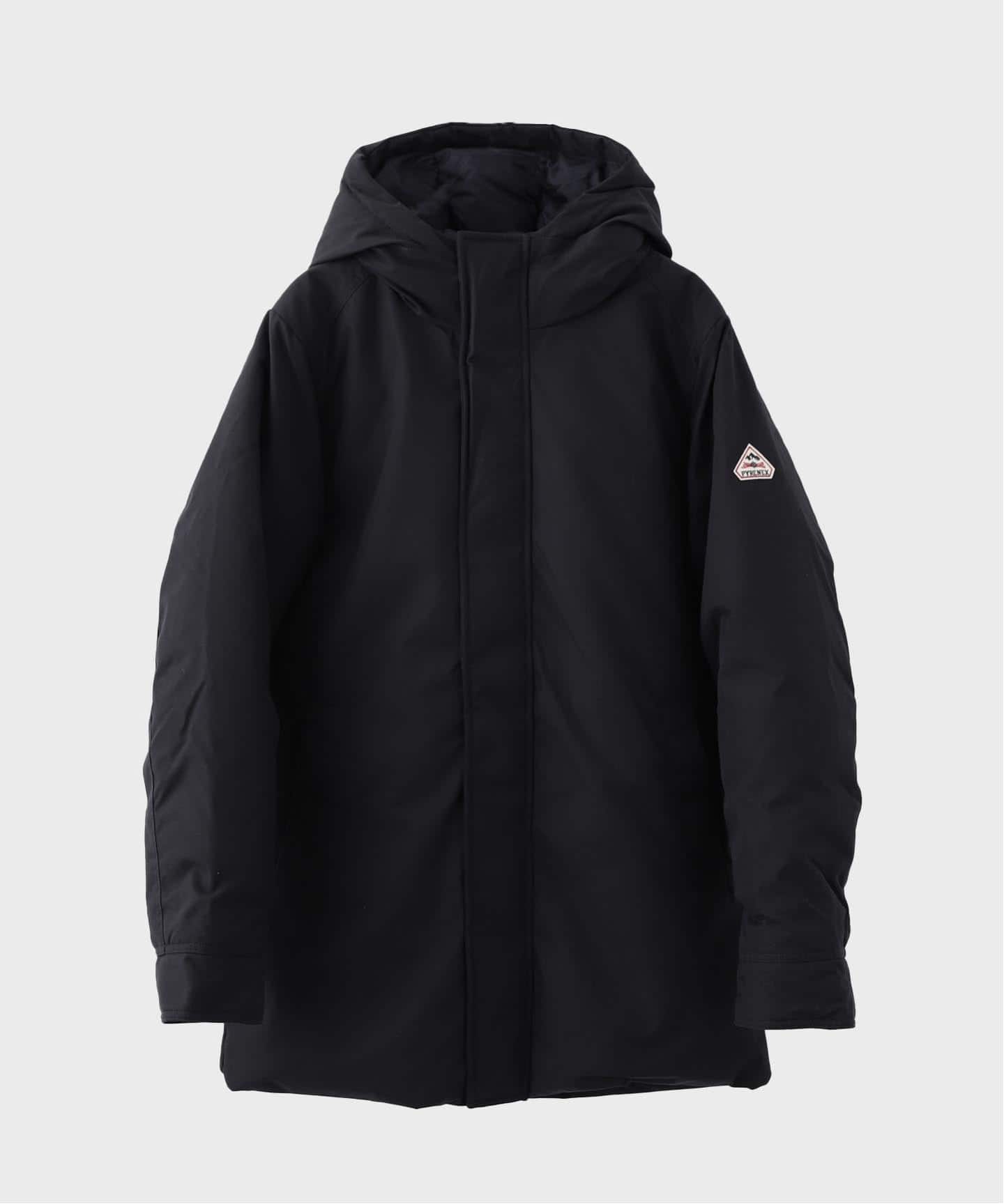 B.C STOCK フード付き ダウンコート フード付きロングダウンコート／タフタ｜ダウン/中綿コート