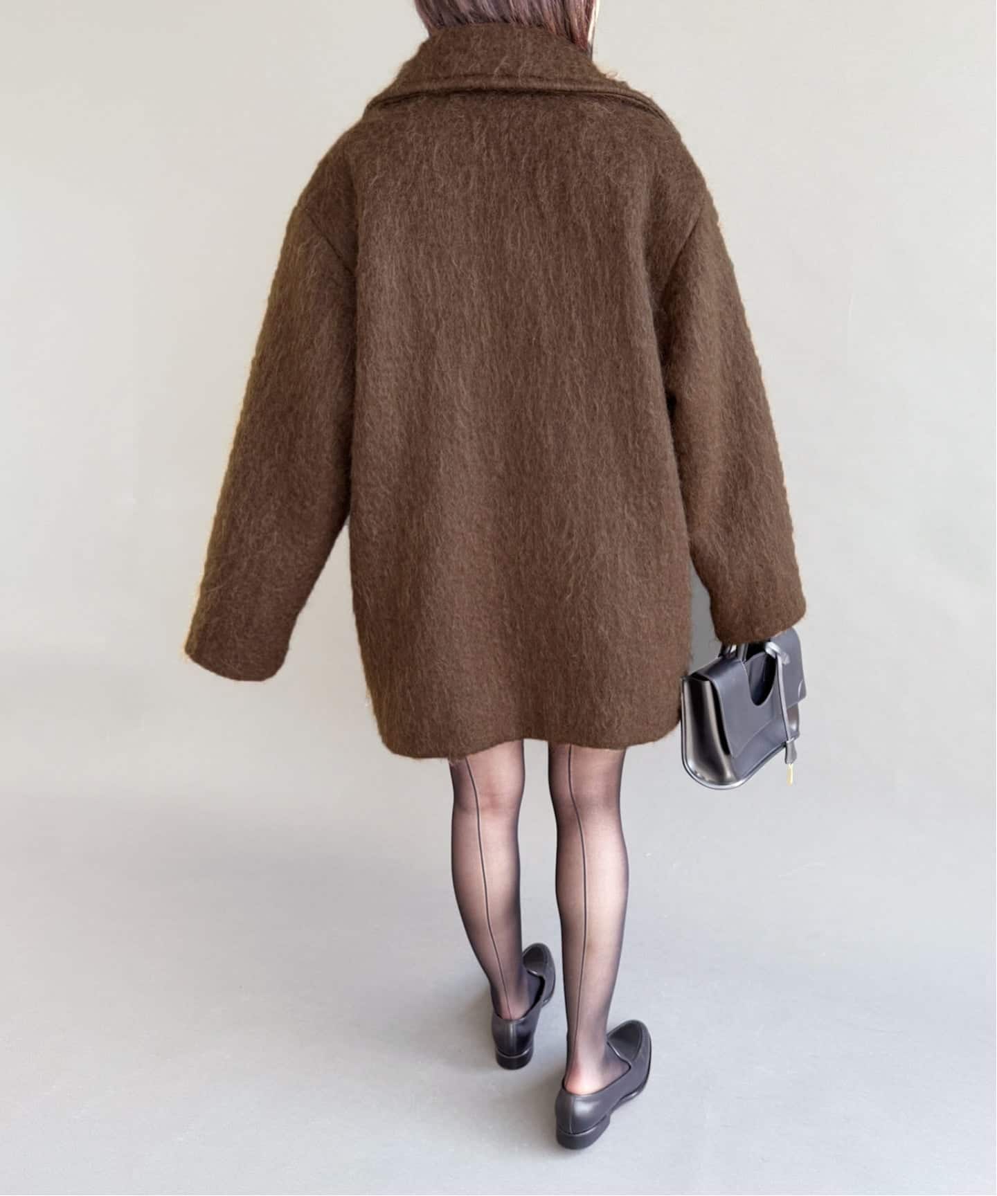 <最終セール> 美品 HAUNT シャギーコート グレーグリーン 希少商品 最終セール> 美品 HAUNT シャギーコート グレーグリーン 希少