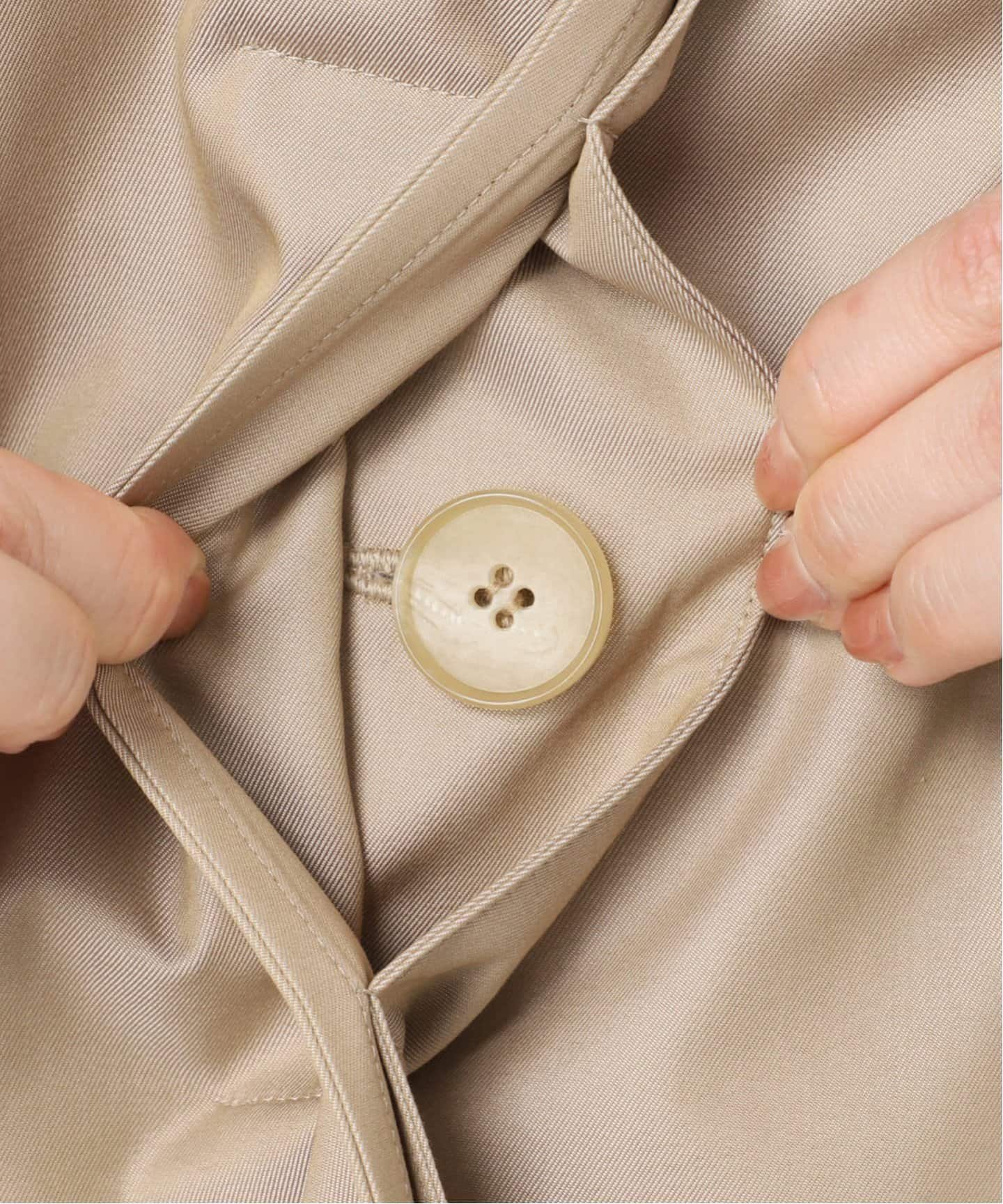 追加》abc ギャバ ステンコート（ステンカラーコート）｜EDIT.FOR LULU