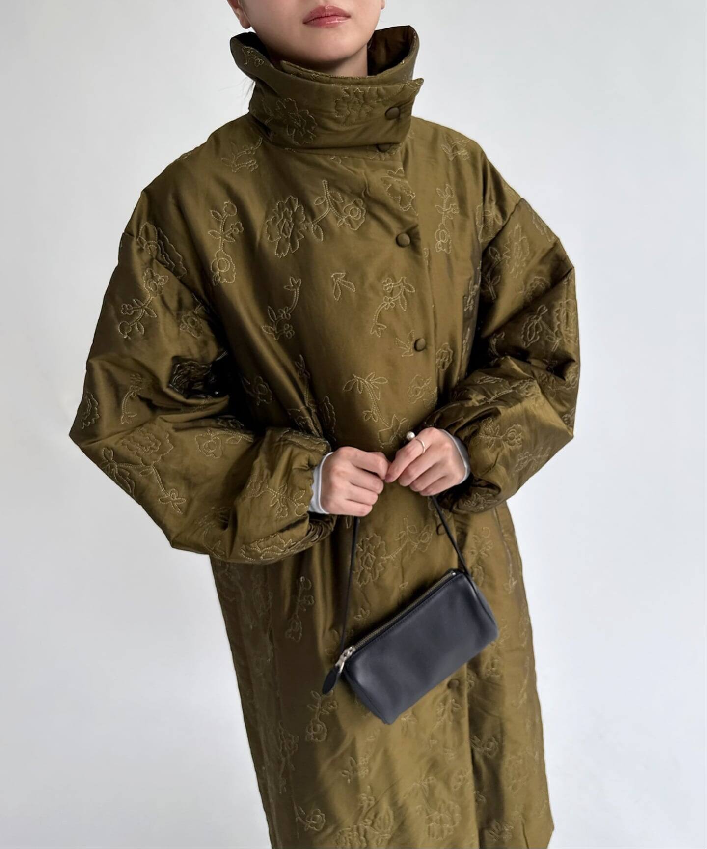 ne Quittez pas/ヌキテパ】POLY DUPION FLOWER EMBROI（その他ブルゾン