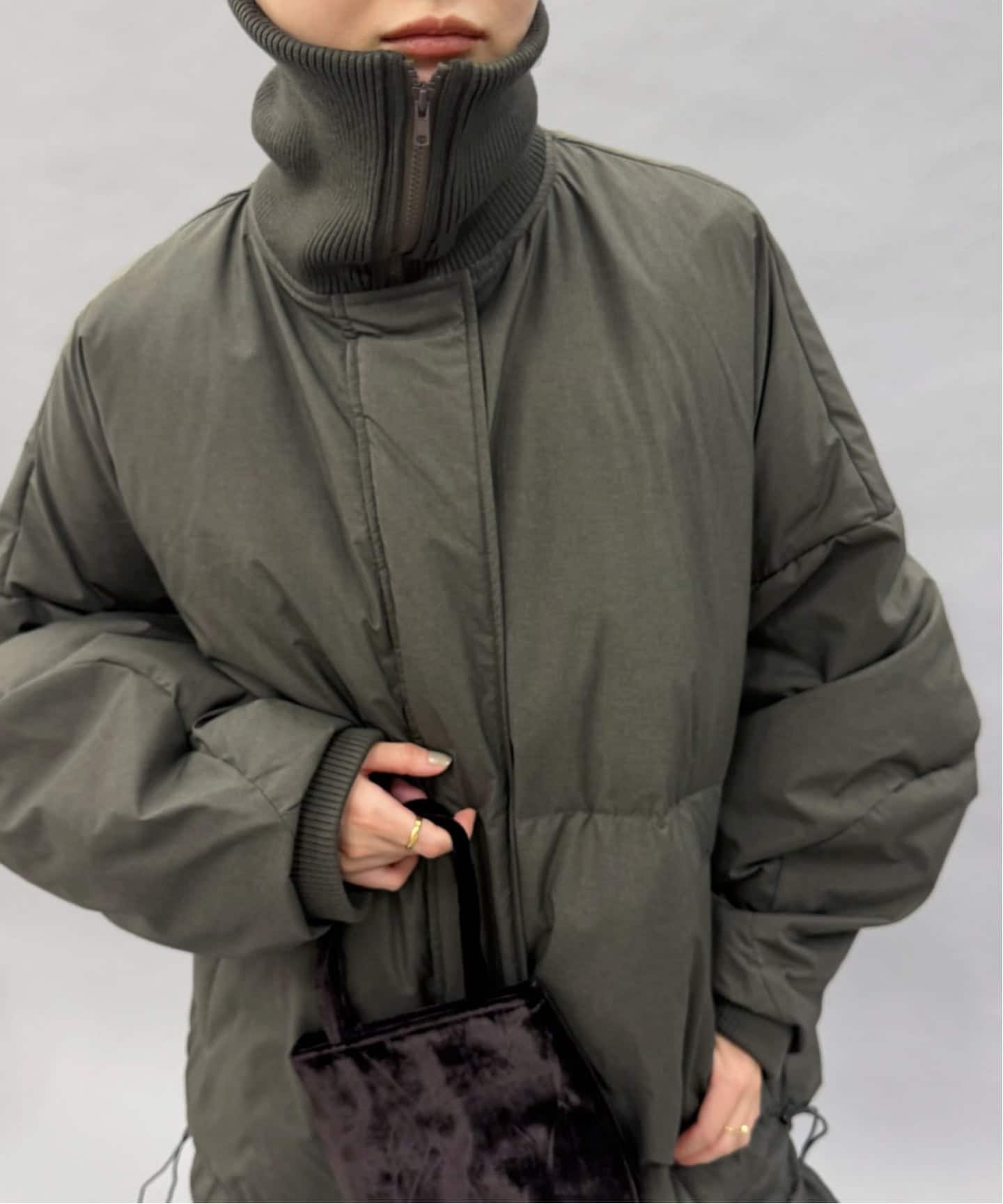 Hella/ヘラ】highneck batting コート（その他ブルゾン／アウター