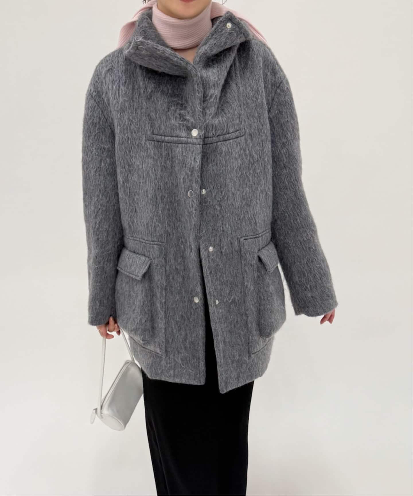 【Her lip to】Wool Blend Jacket グレー S サイズ Wool-blend jacket - Grey - Ladies | H&M