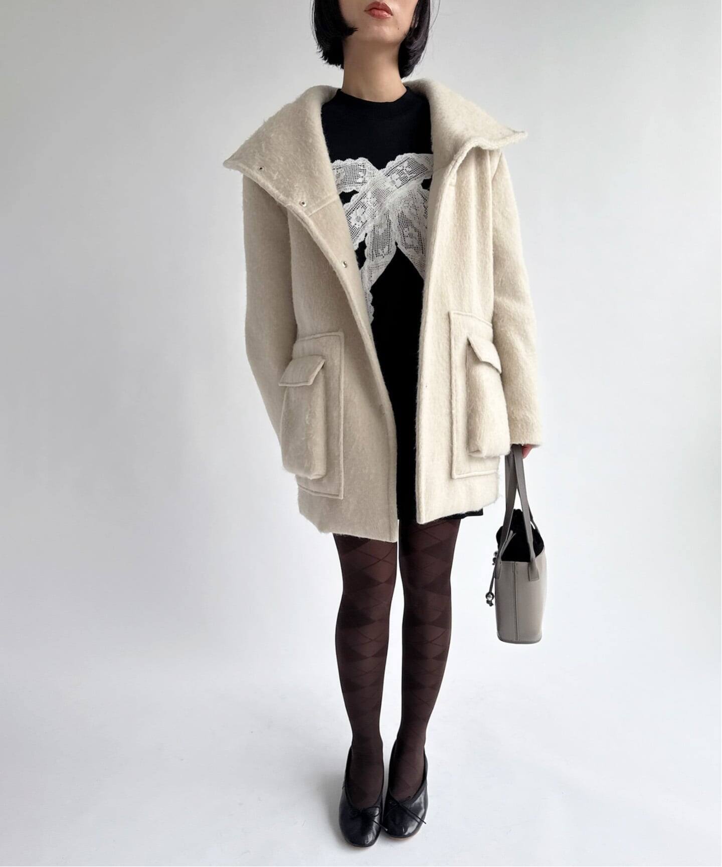 Hella/ヘラ】wool shaggy coat（その他ブルゾン／アウター