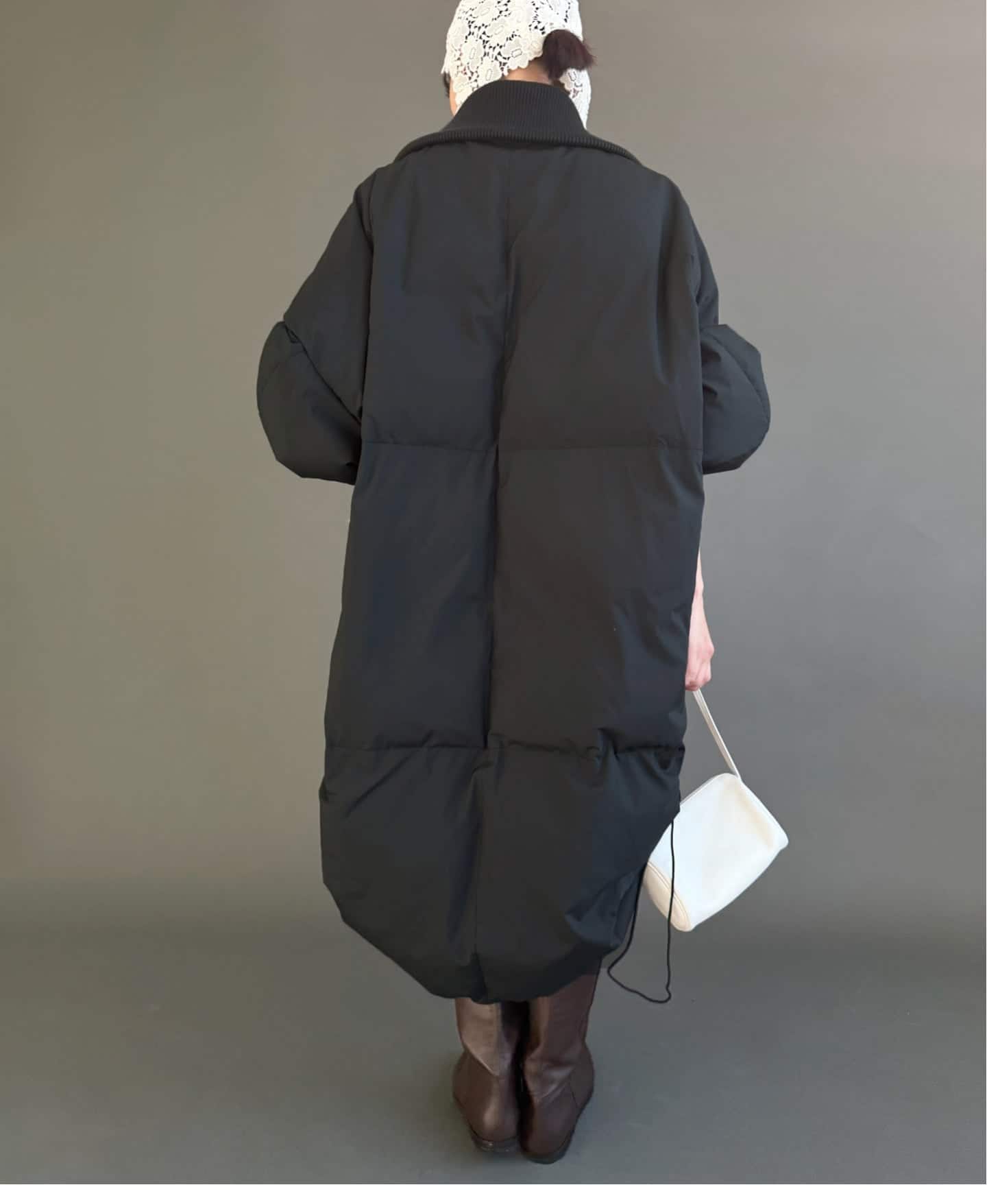 22ss 良品 タオ ギャルソン ポリ縮 製品洗い パッカリング コート M 予約》【Hella/ヘラ】別注HIGHNECK BATTING コート（その他