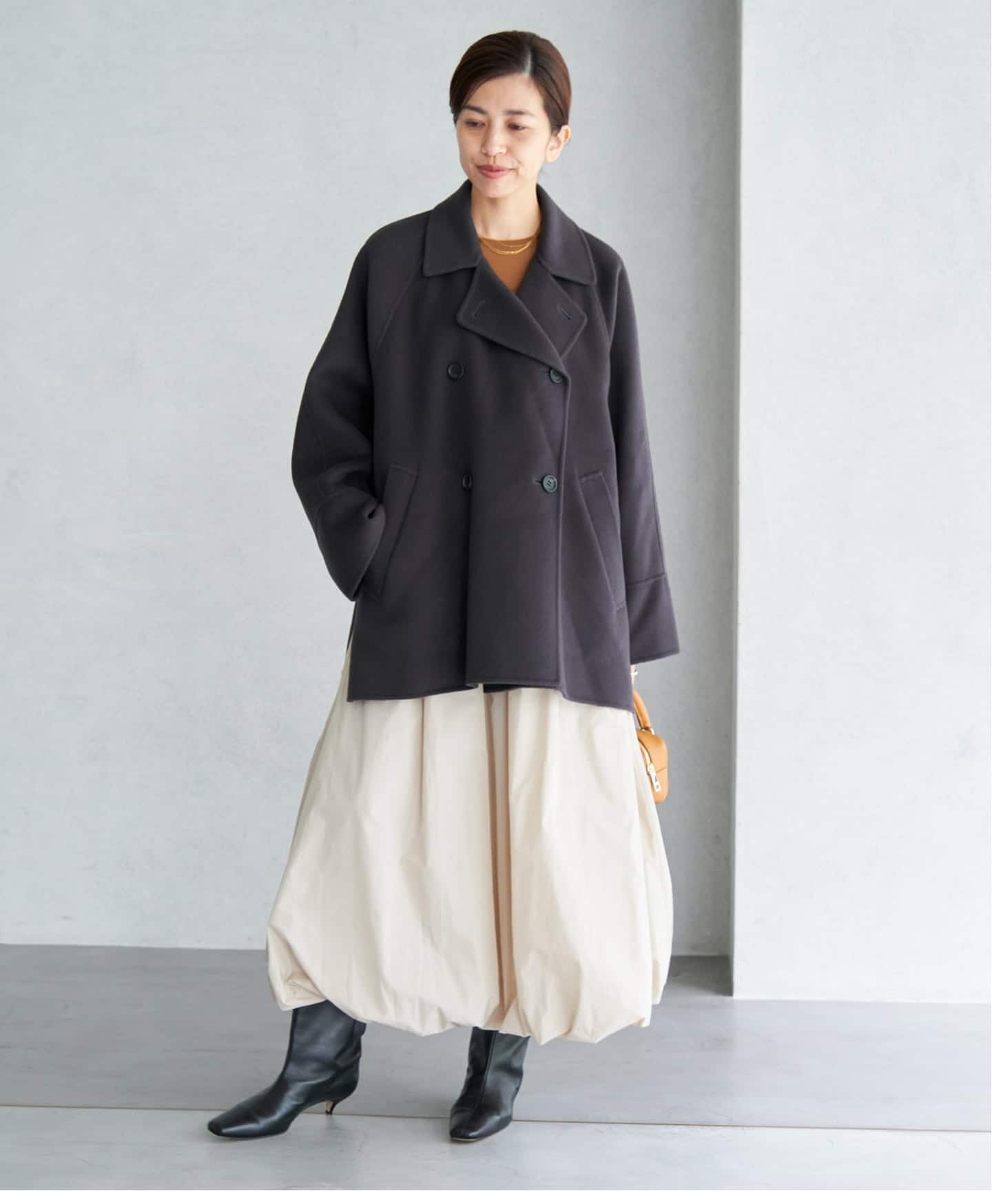 tmm　24AW イエナ　スーパー160ダブルフェイスショートコート スーパー160ダブルフェイスショートコート（その他ブルゾン