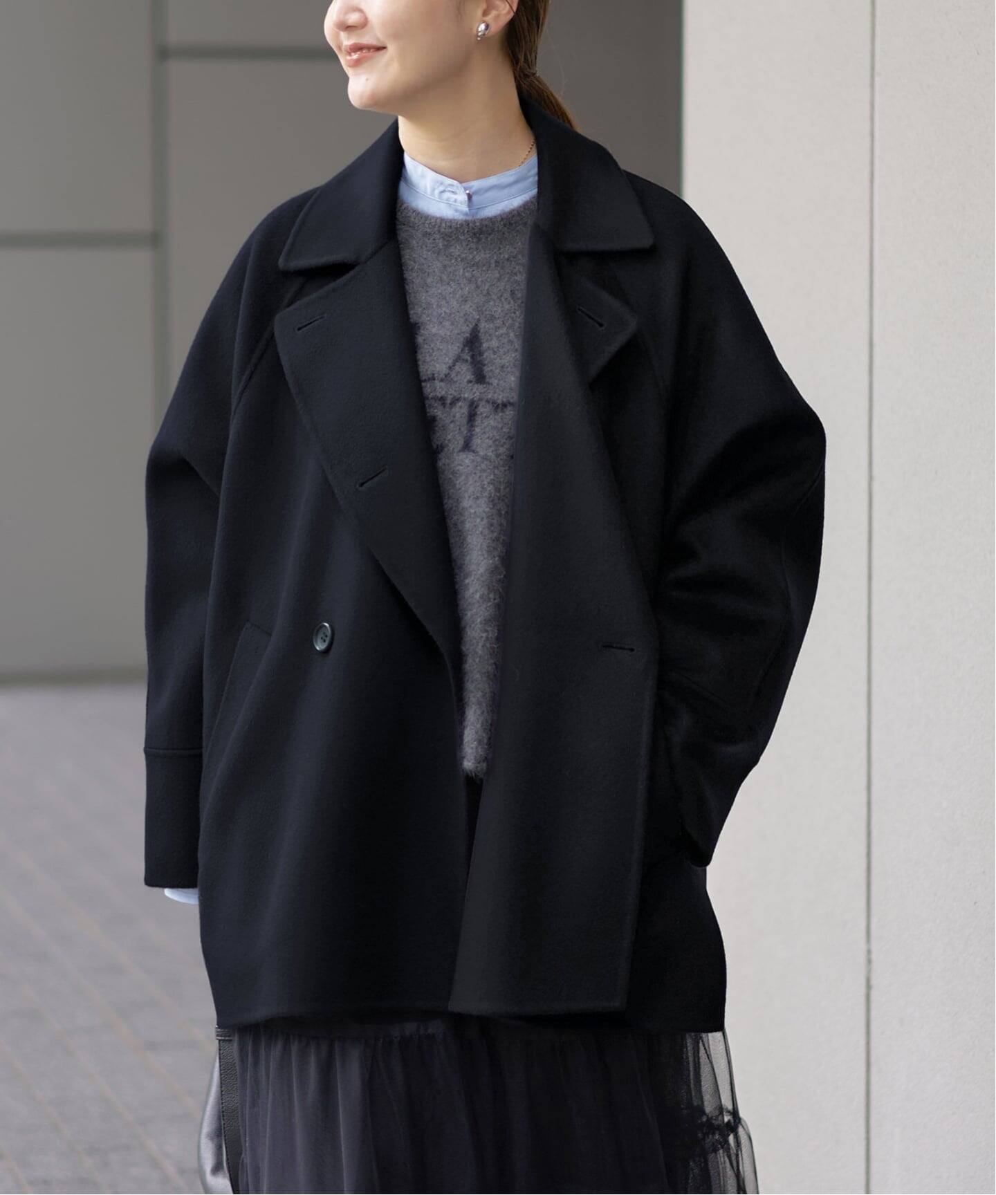 IENA SUPER160 Wフェイスショートコート◆ 追加2》スーパー160ダブルフェイスショートコート（その他ブルゾン