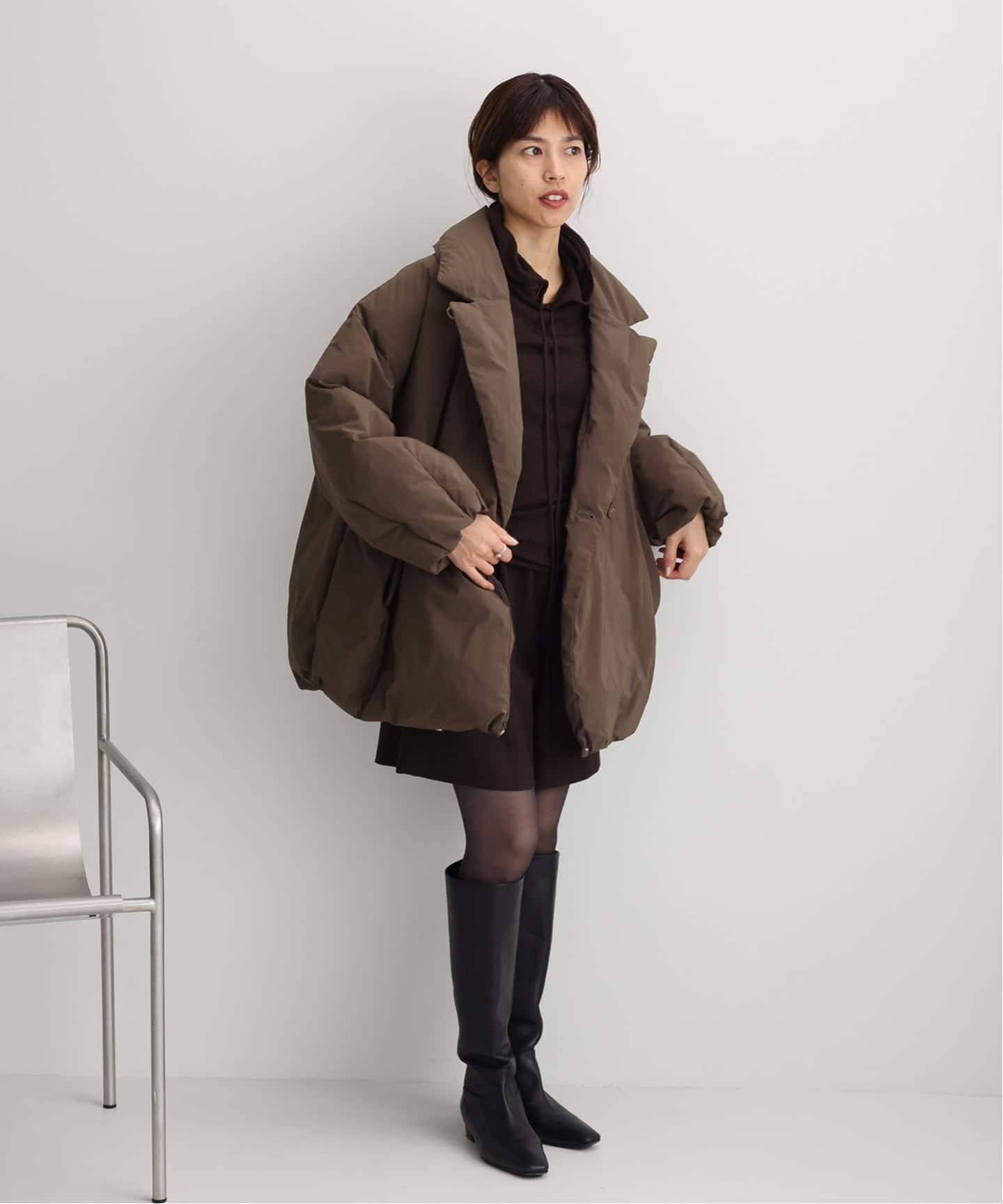 ARTIROSA 撥水テイラーコクーンダウン（ダウンジャケット）｜IENA