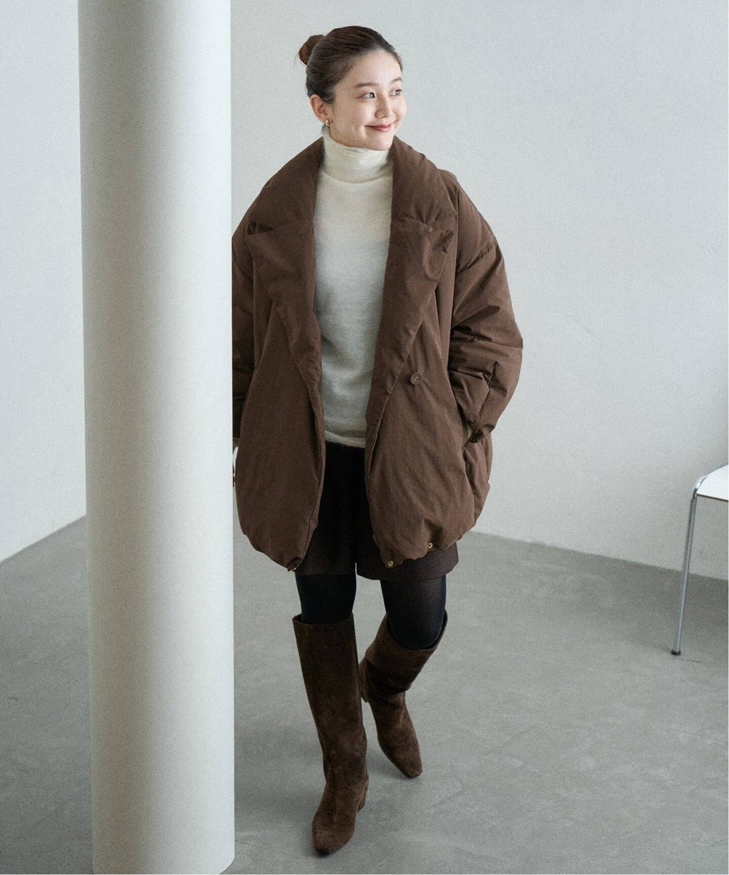 追加》ARTIROSA 撥水テイラーコクーンダウン（ダウンジャケット