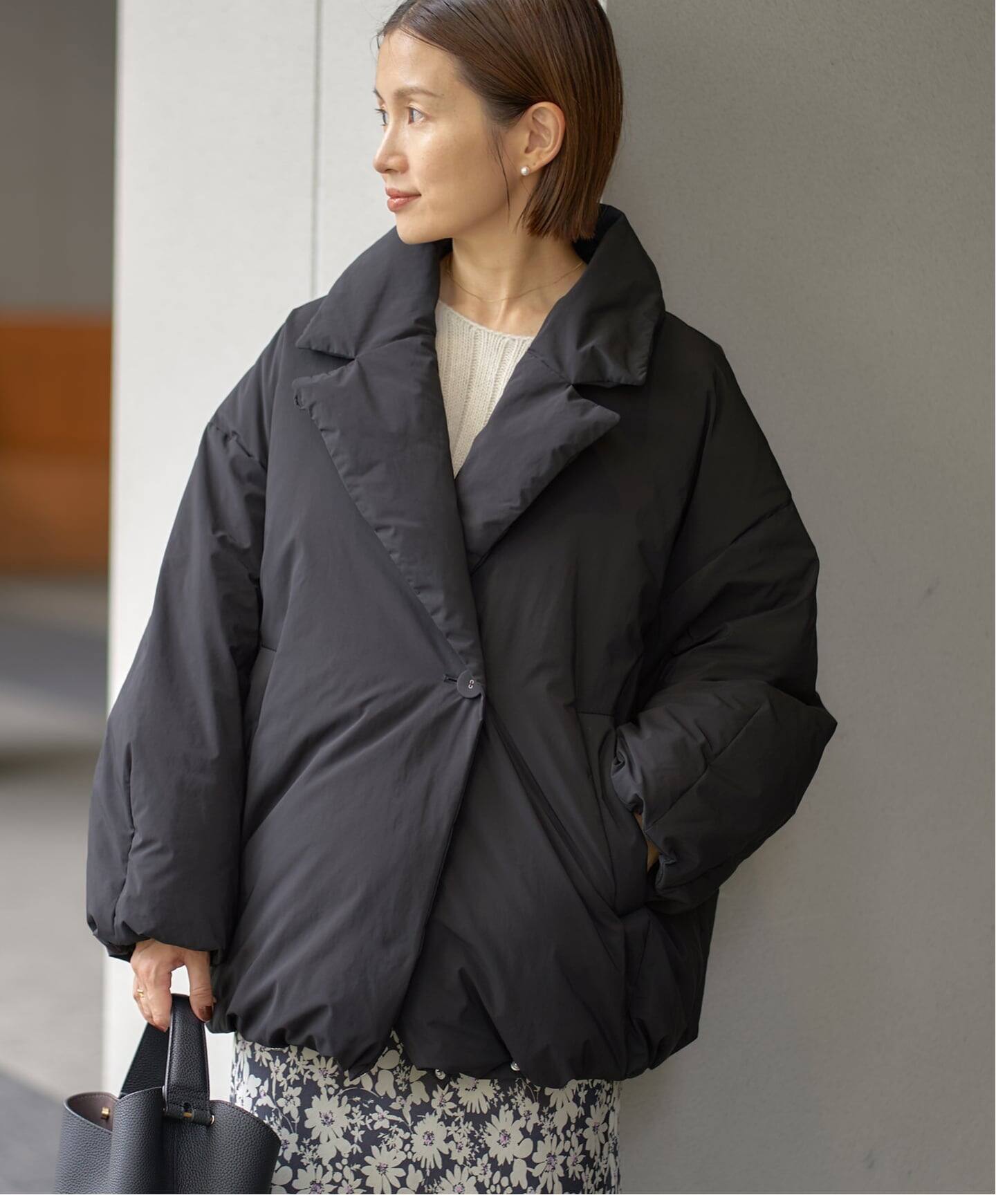 追加》ARTIROSA 撥水テイラーコクーンダウン（ダウンジャケット