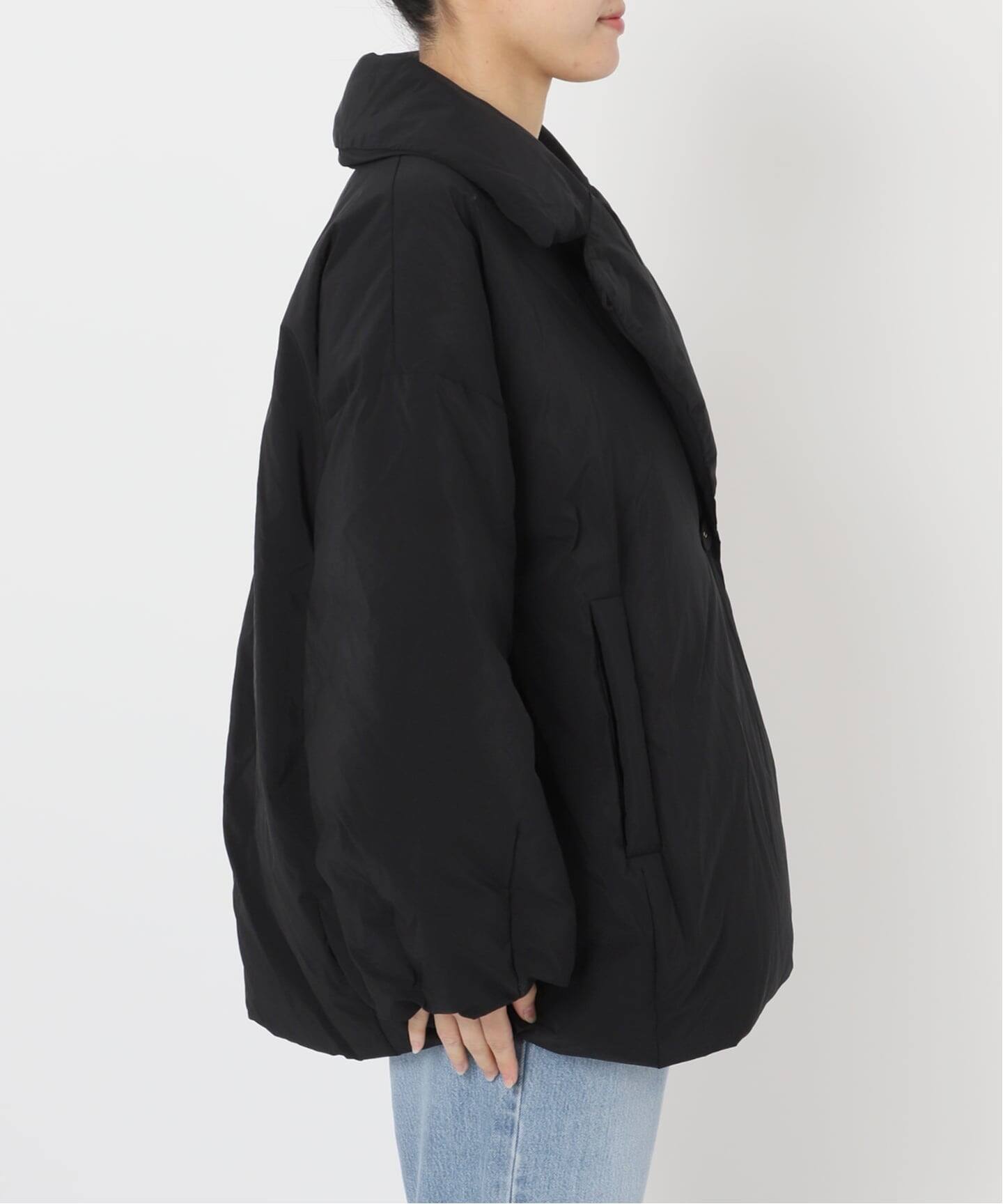 IENA 撥水テイラーコクーンダウン　ブラック36 追加予約》ARTIROSA 撥水テイラーコクーンダウン（ダウンジャケット