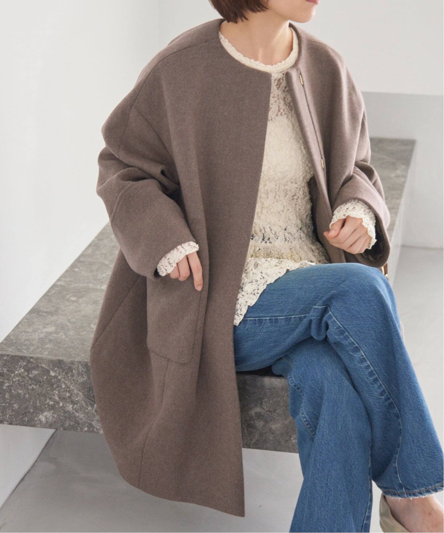 Super140 フォルムコート（ノーカラーコート）｜IENA（イエナ）の通販