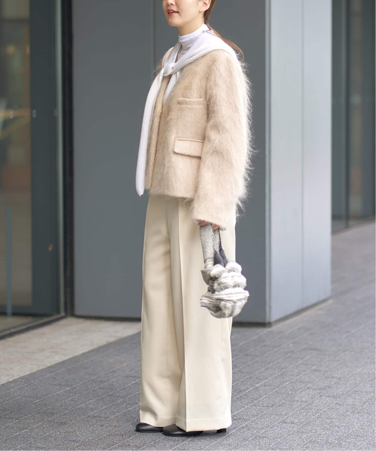 モヘヤMIXシャギー ショートコート（その他ブルゾン／アウター