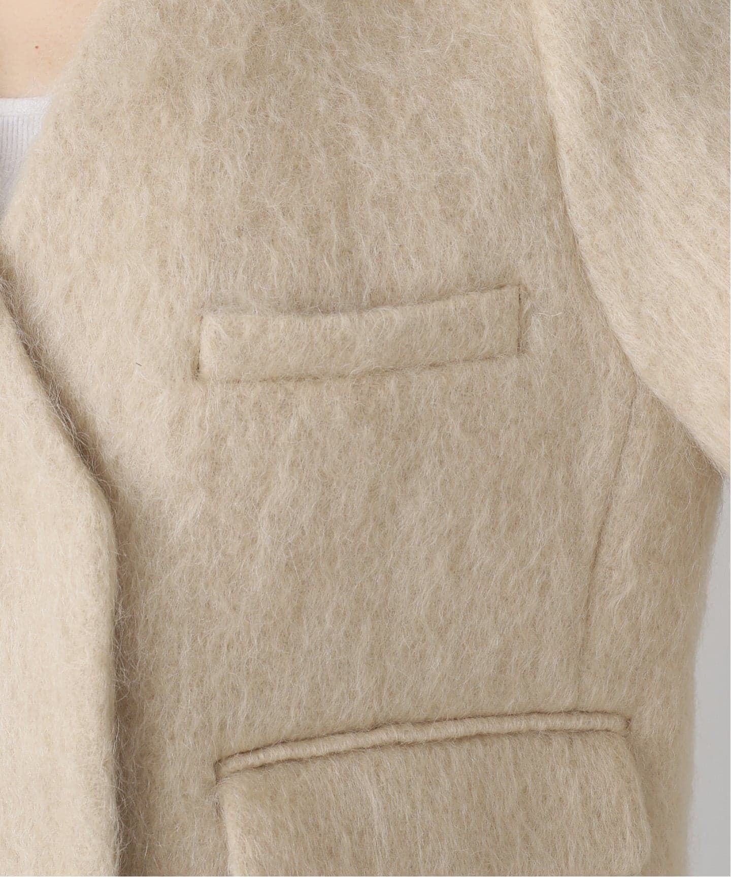 モヘヤMIXシャギー ショートコート（その他ブルゾン／アウター