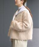 モヘヤMIXシャギー ショートコート