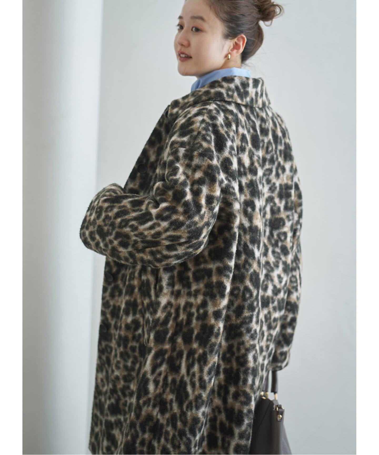 R*o様 イエナIENALABOUCLEレオパード柄チェスターコート36ヒョウ柄 レオパードコート（ステンカラーコート）｜IENA（イエナ）の通販