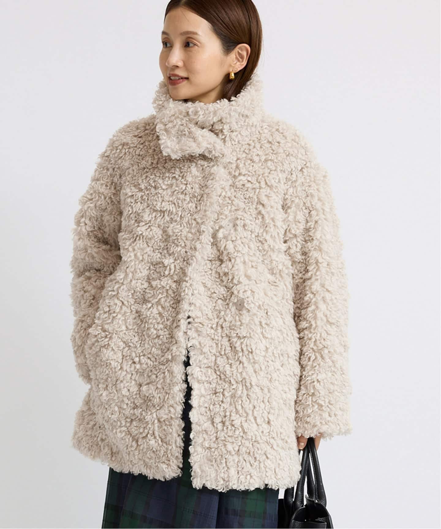 完売　IENA TISSAVEL ファーブルゾン グレー　36サイズ 予約》TISSAVELファーコート（その他ブルゾン／アウター）｜IENA