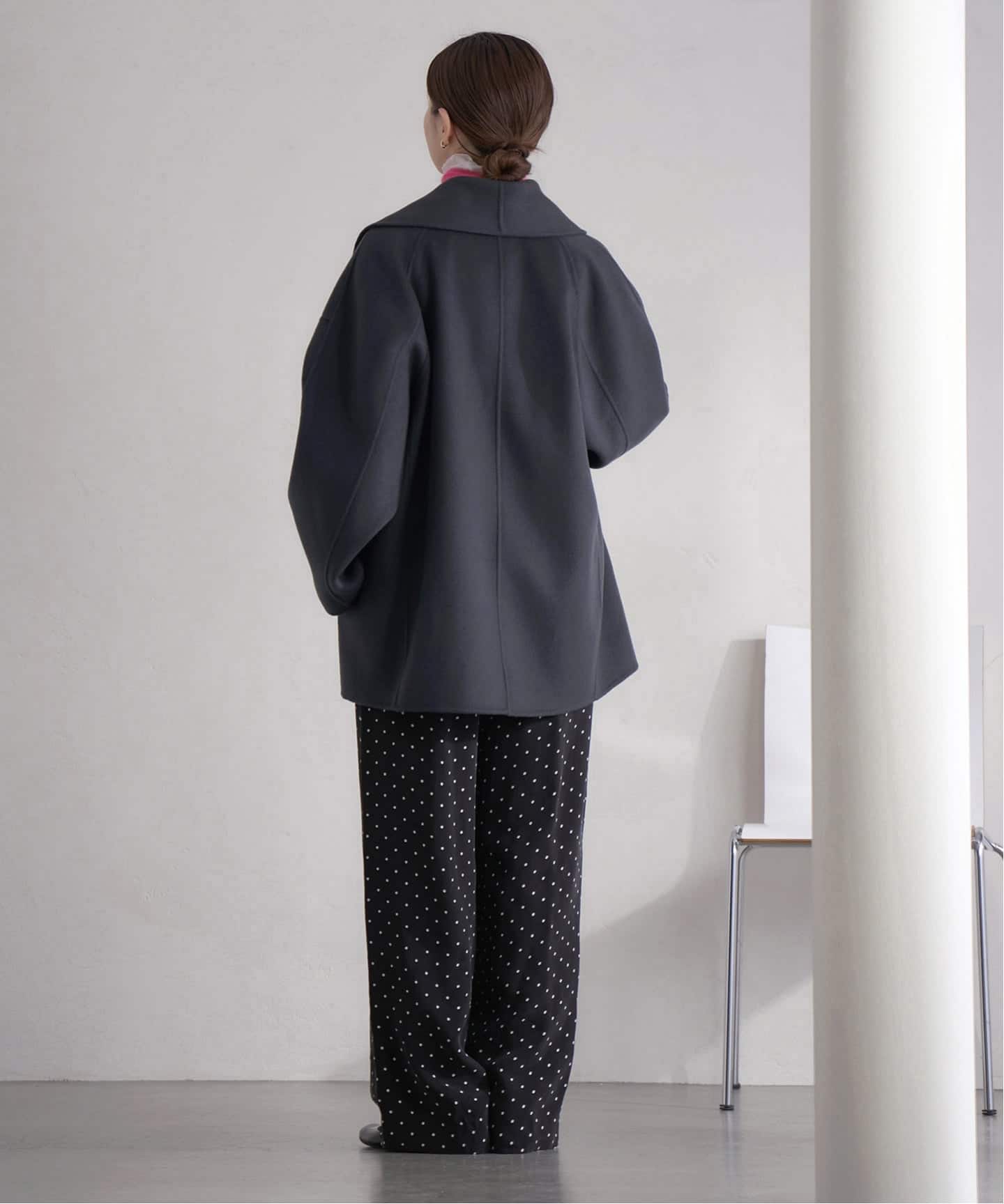 追加》Super160 ショールカラーハーフコート（その他ブルゾン