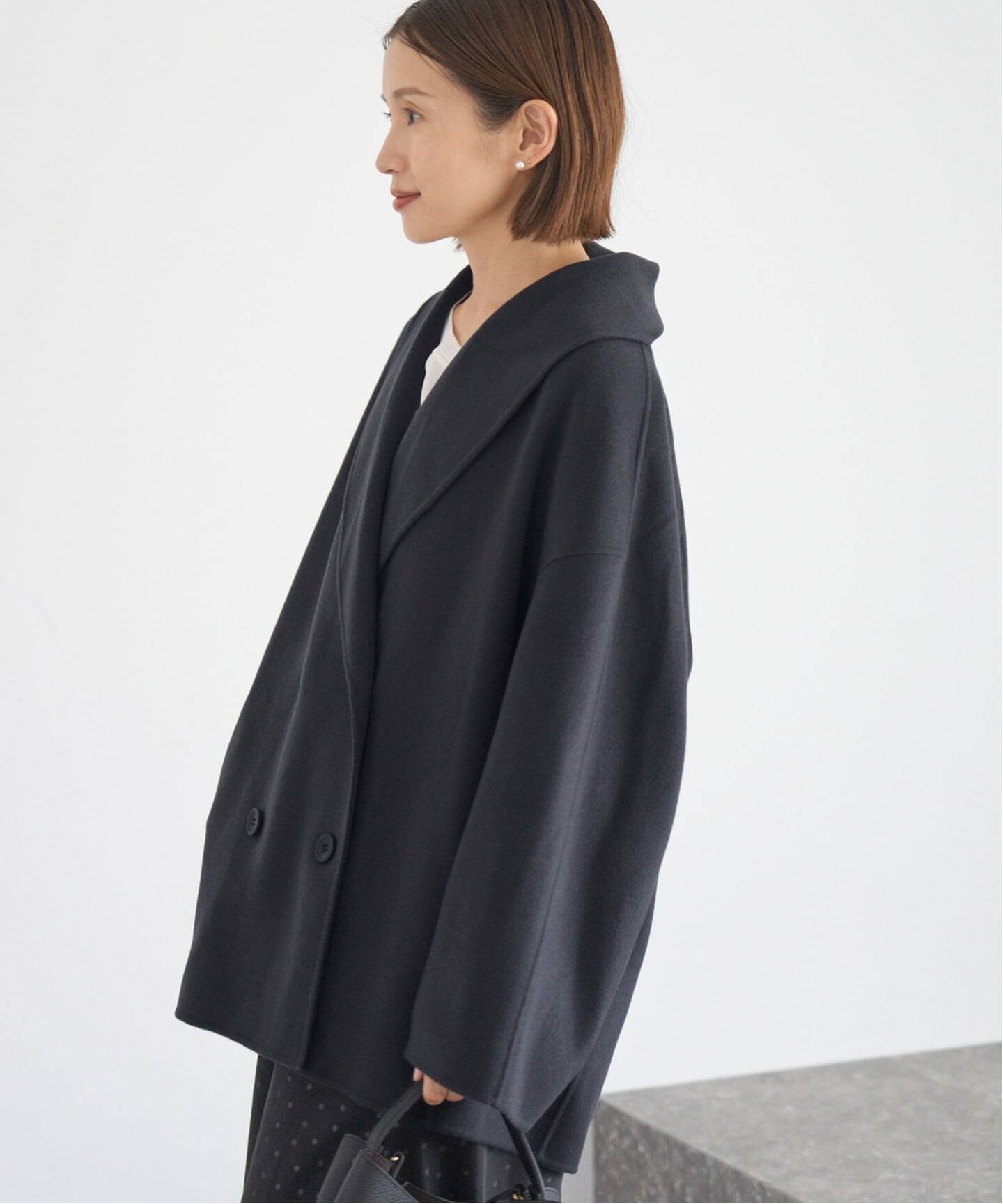 追加》Super160 ショールカラーハーフコート（その他ブルゾン