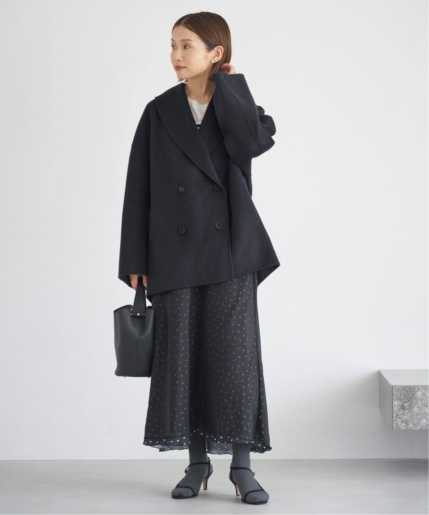 追加》Super160 ショールカラーハーフコート（その他ブルゾン