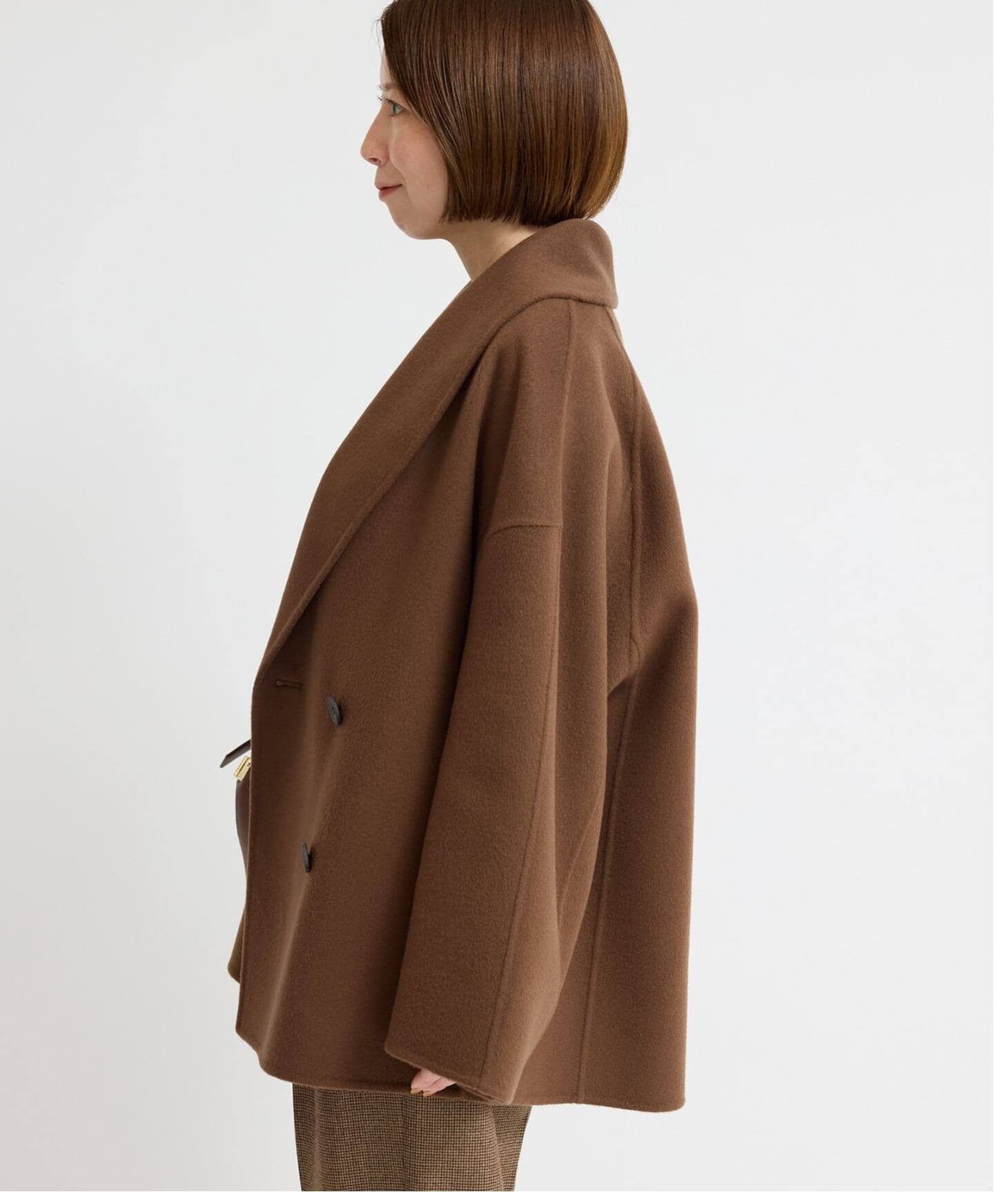 追加》Super160 ショールカラーハーフコート（その他ブルゾン