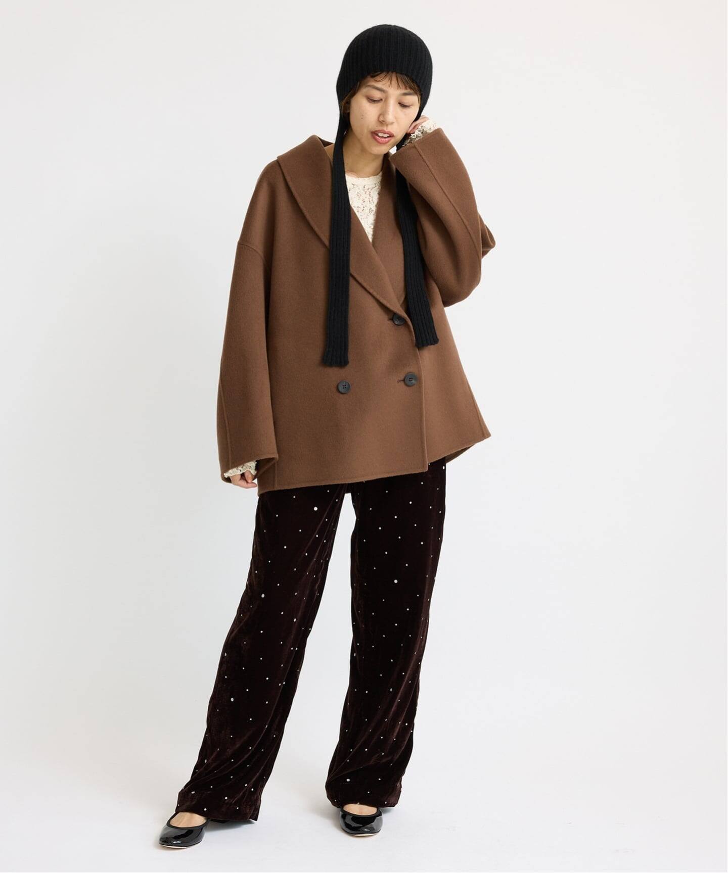 追加2》Super160 ショールカラーハーフコート（その他ブルゾン