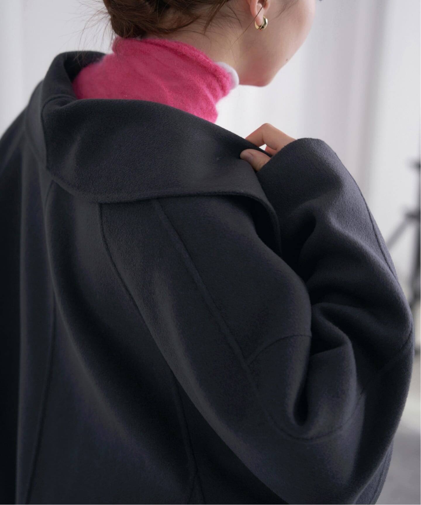 2025AW IENA (イエナ) Super160 ショールカラーハーフコート 追加2》Super160 ショールカラーハーフコート（その他ブルゾン