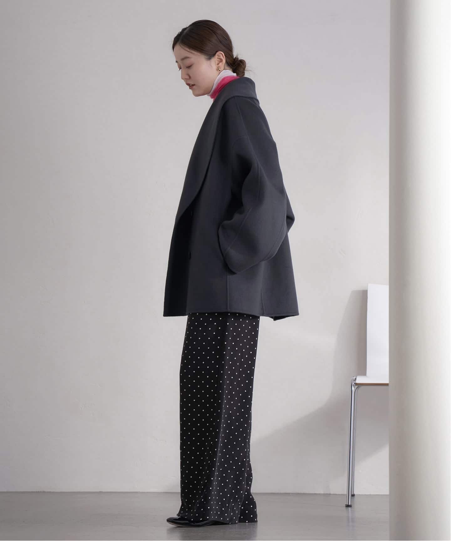 追加2》Super160 ショールカラーハーフコート（その他ブルゾン