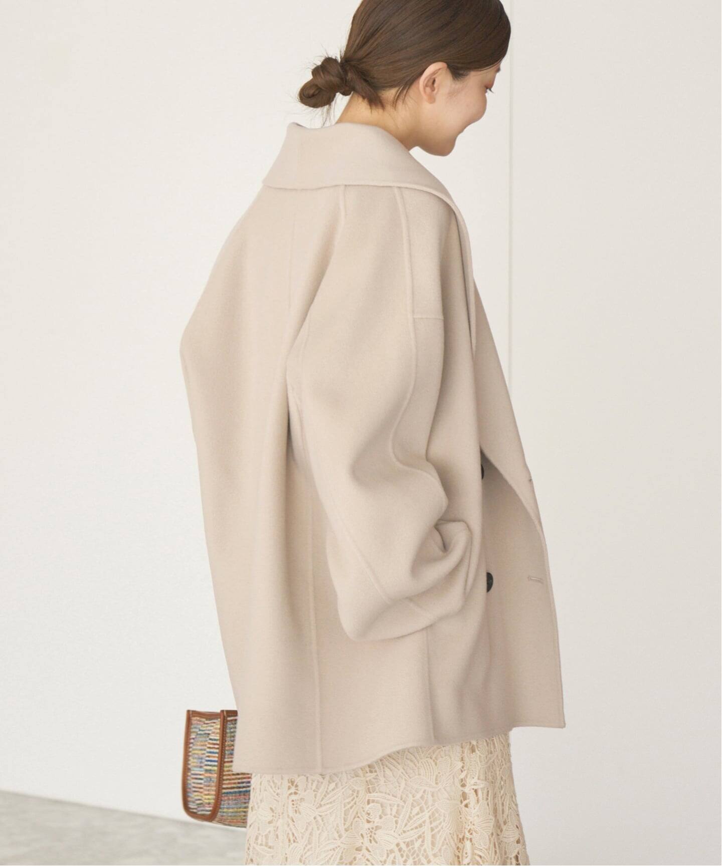 追加2》Super160 ショールカラーハーフコート（その他ブルゾン