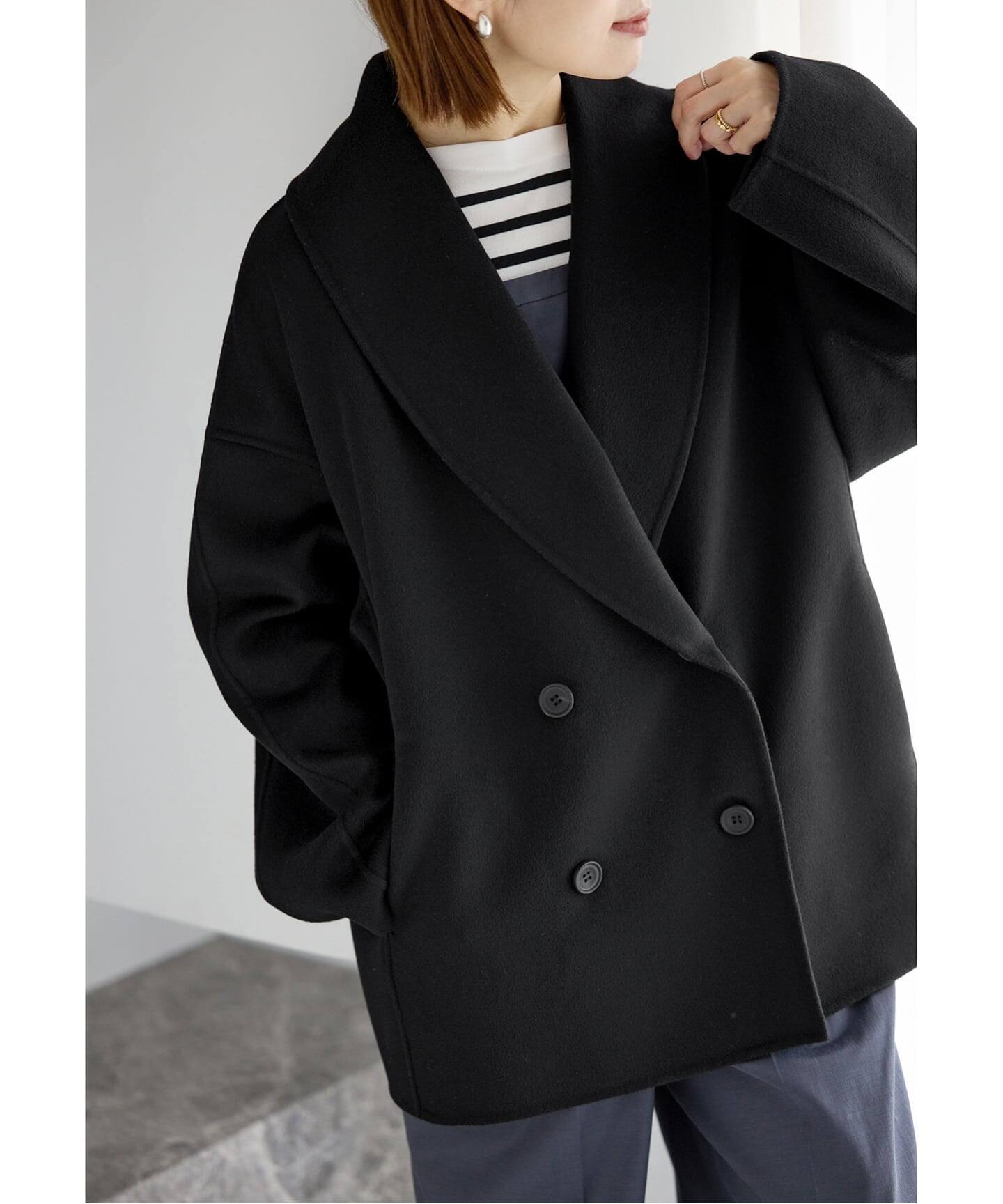 追加3》Super160 ショールカラーハーフコート（その他ブルゾン