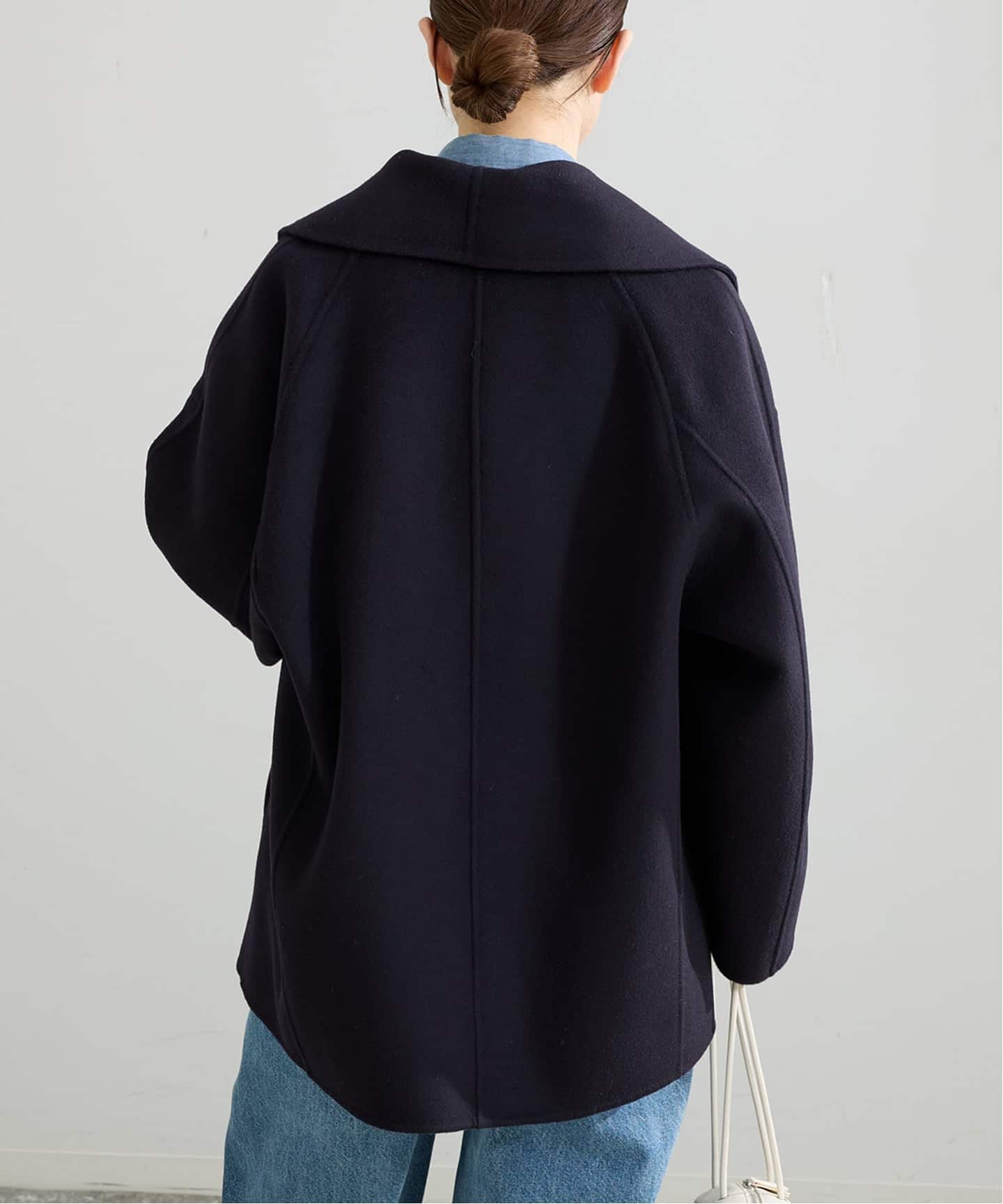 追加3》Super160 ショールカラーハーフコート（その他ブルゾン