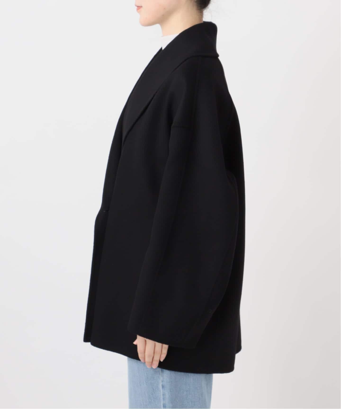 2025AW IENA (イエナ) Super160 ショールカラーハーフコート 追加3》Super160 ショールカラーハーフコート（その他ブルゾン