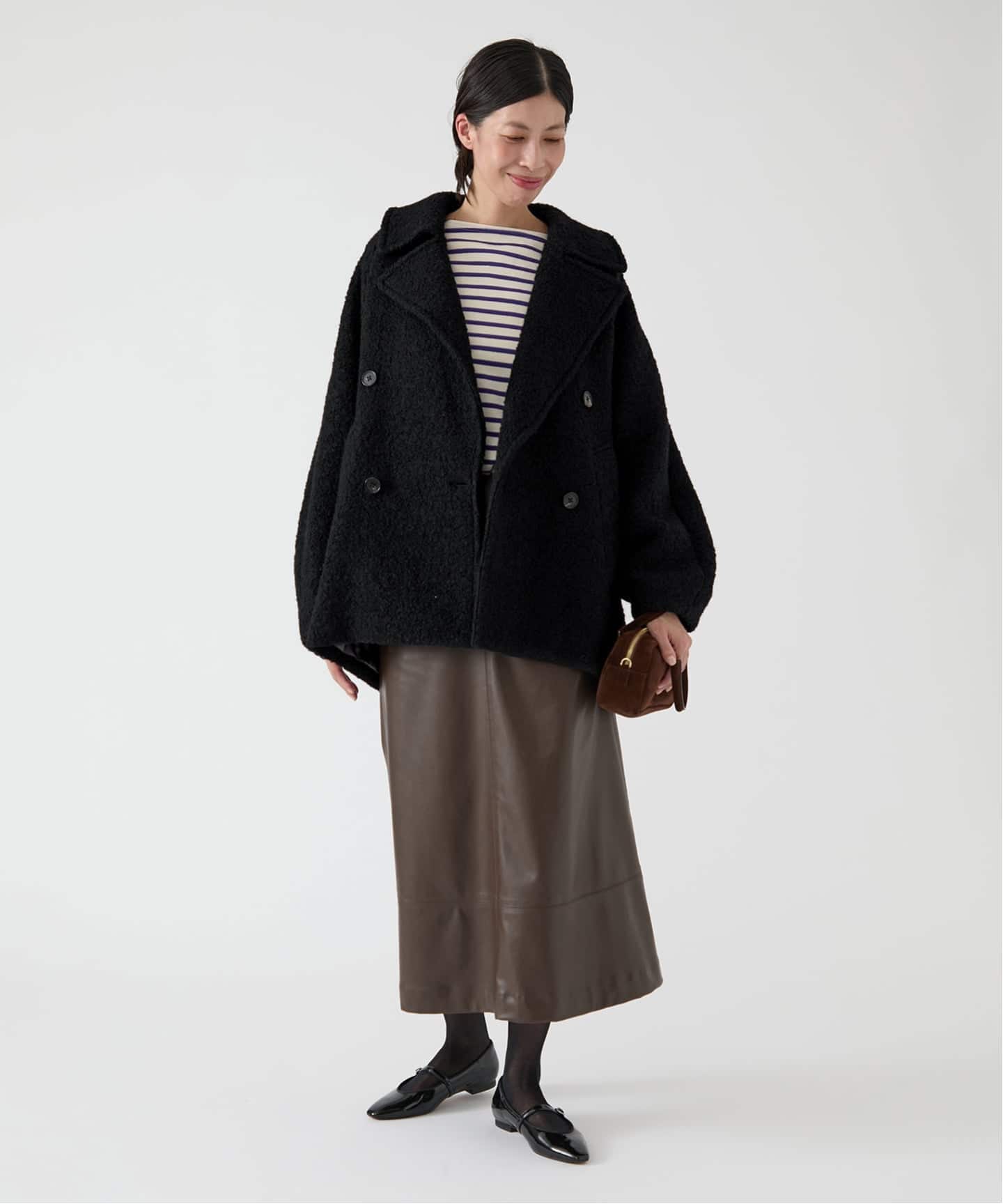 期間限定お値下げ　IENA ループインレイショートコート36 期間限定お値下げIENA ループインレイショートコート36