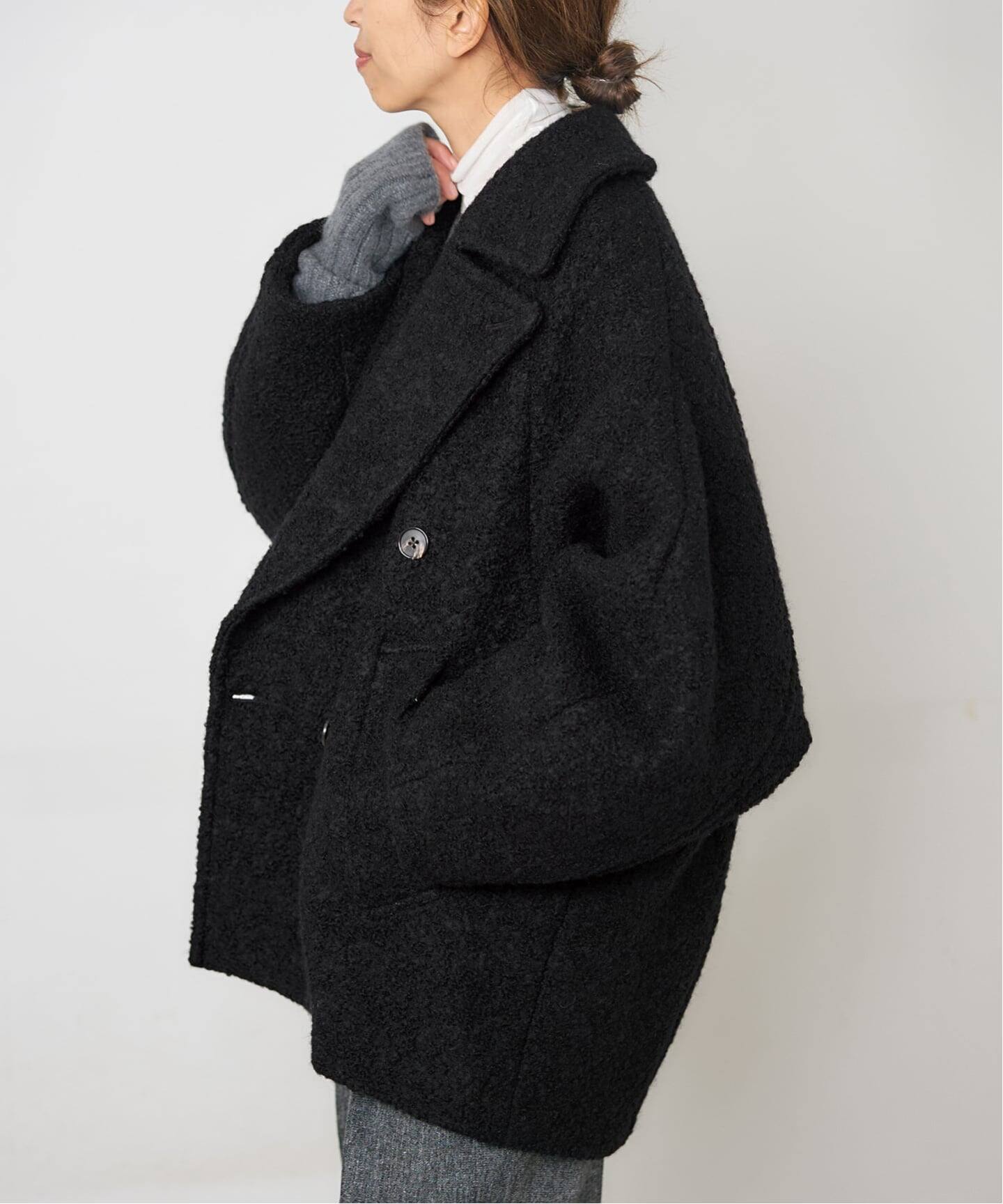 IÉNA ループインレイ　ショートコート　キャメル 完全受注生産】《追加》SO ループインレイショートコート